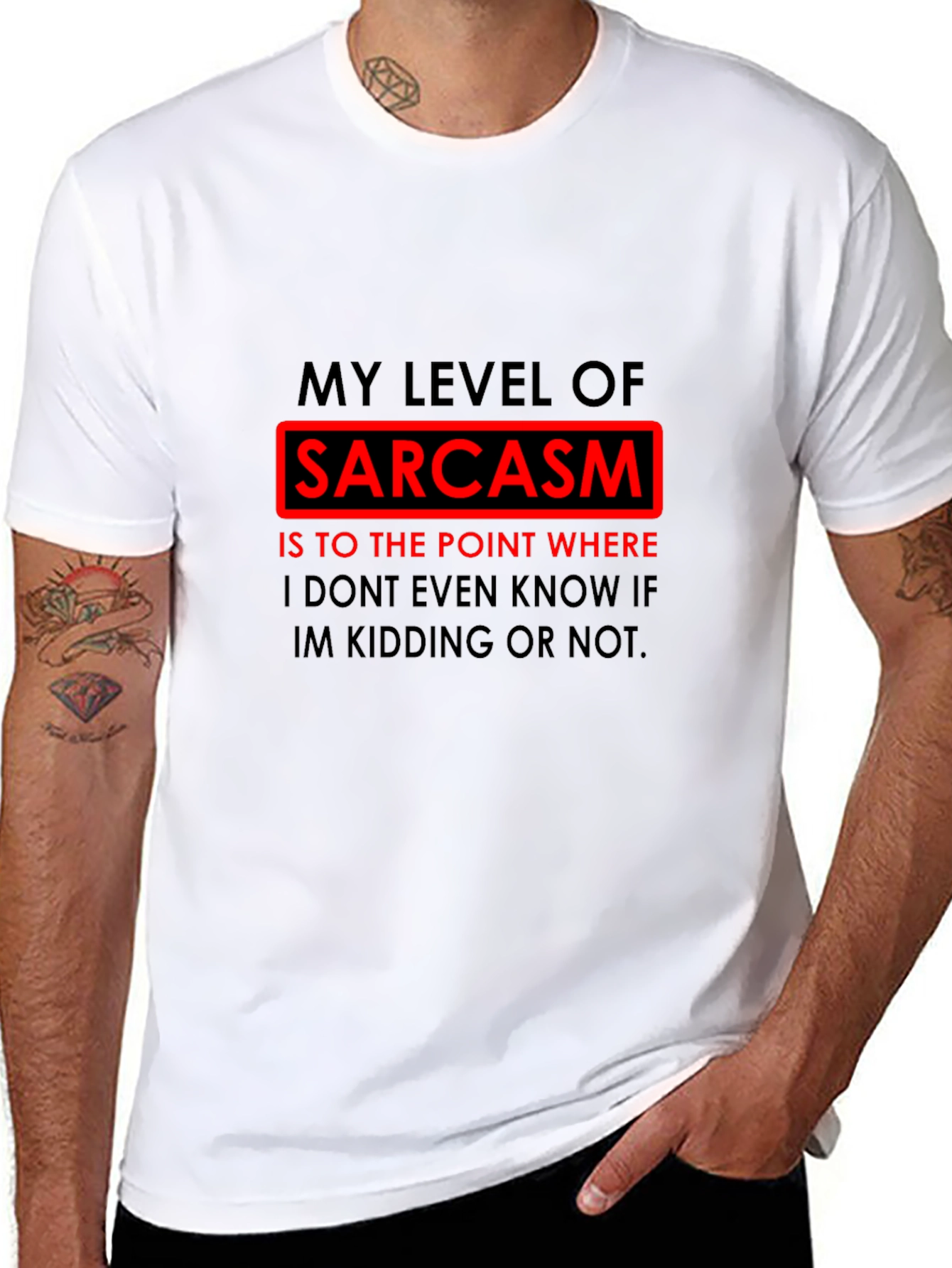 Sarcasm Level T-Shirt Funny Joke Novelty Tee