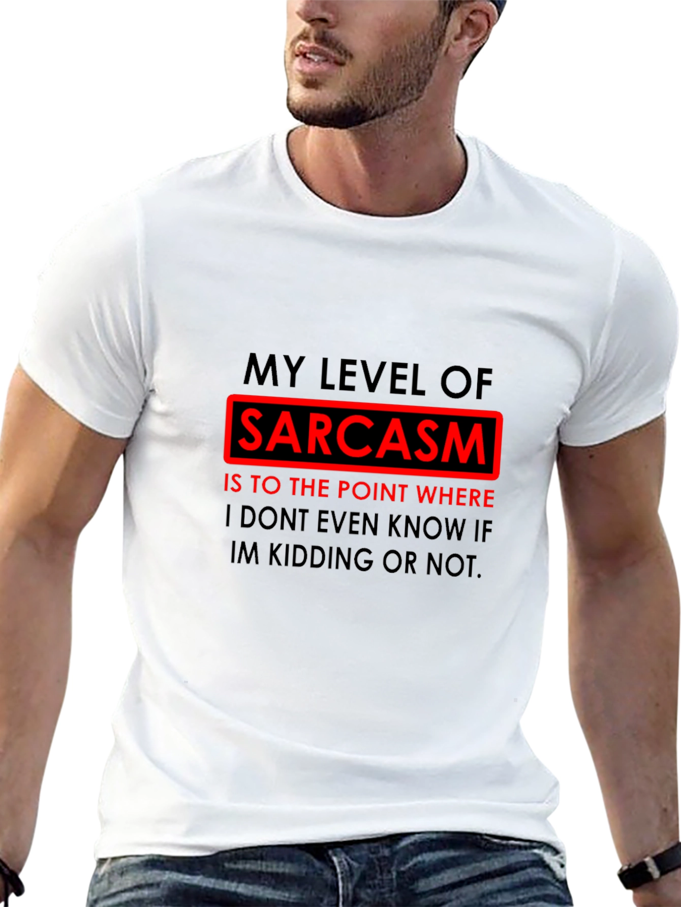Sarcasm Level T-Shirt Funny Joke Novelty Tee