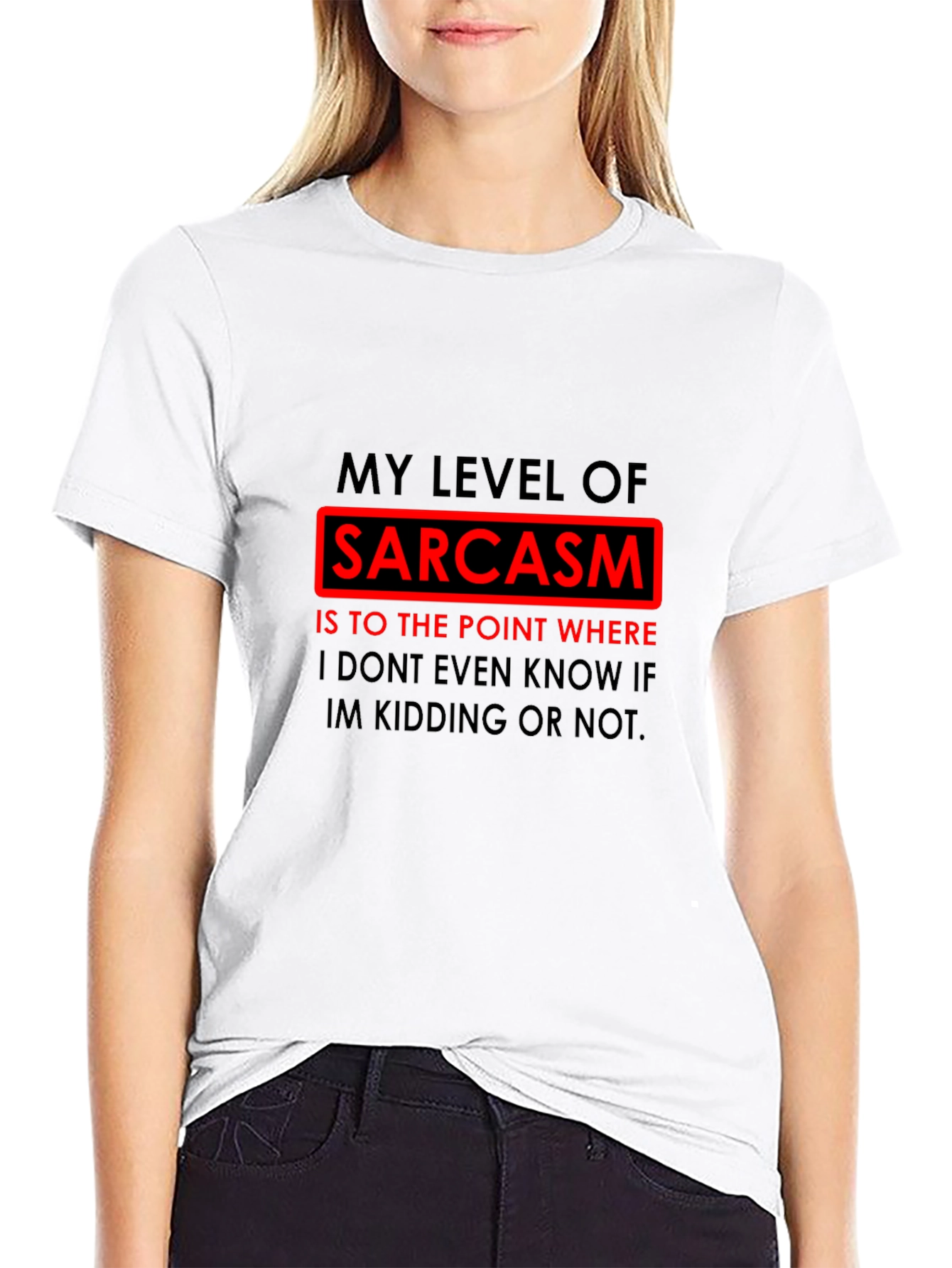 Sarcasm Level T-Shirt Funny Joke Novelty Tee