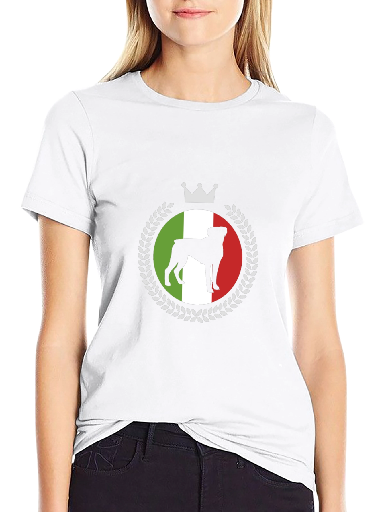 Italian Rottweiler T-Shirt Crown Dog Tee