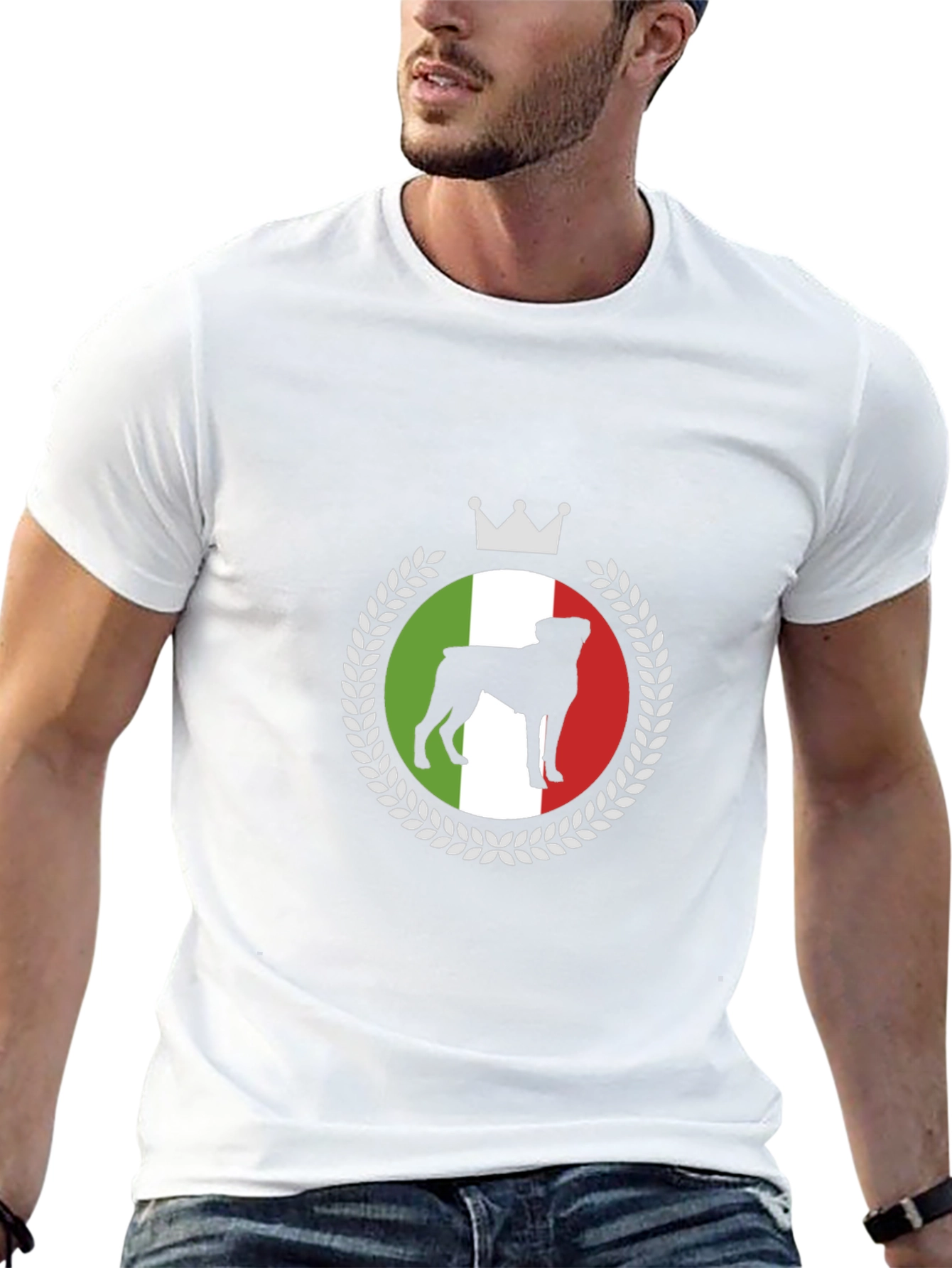Italian Rottweiler T-Shirt Crown Dog Tee