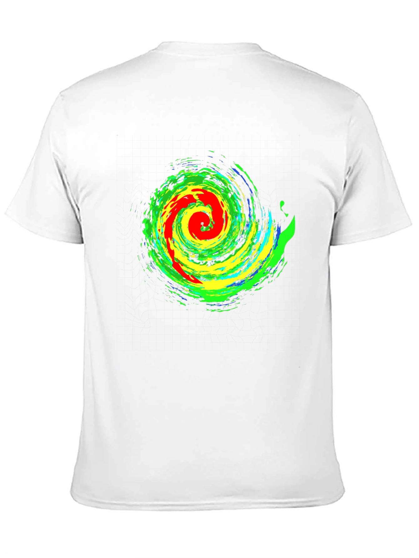 Vibrant Swirl Graphic Black T-Shirt
