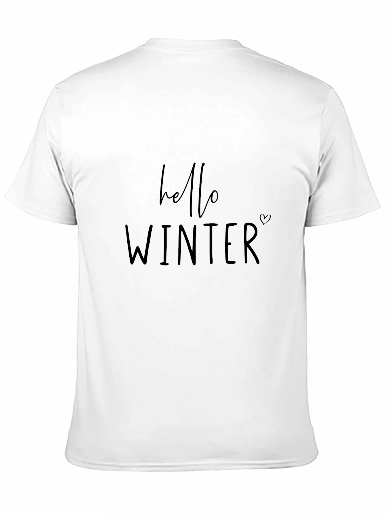 Hello Winter Black Graphic Tee
