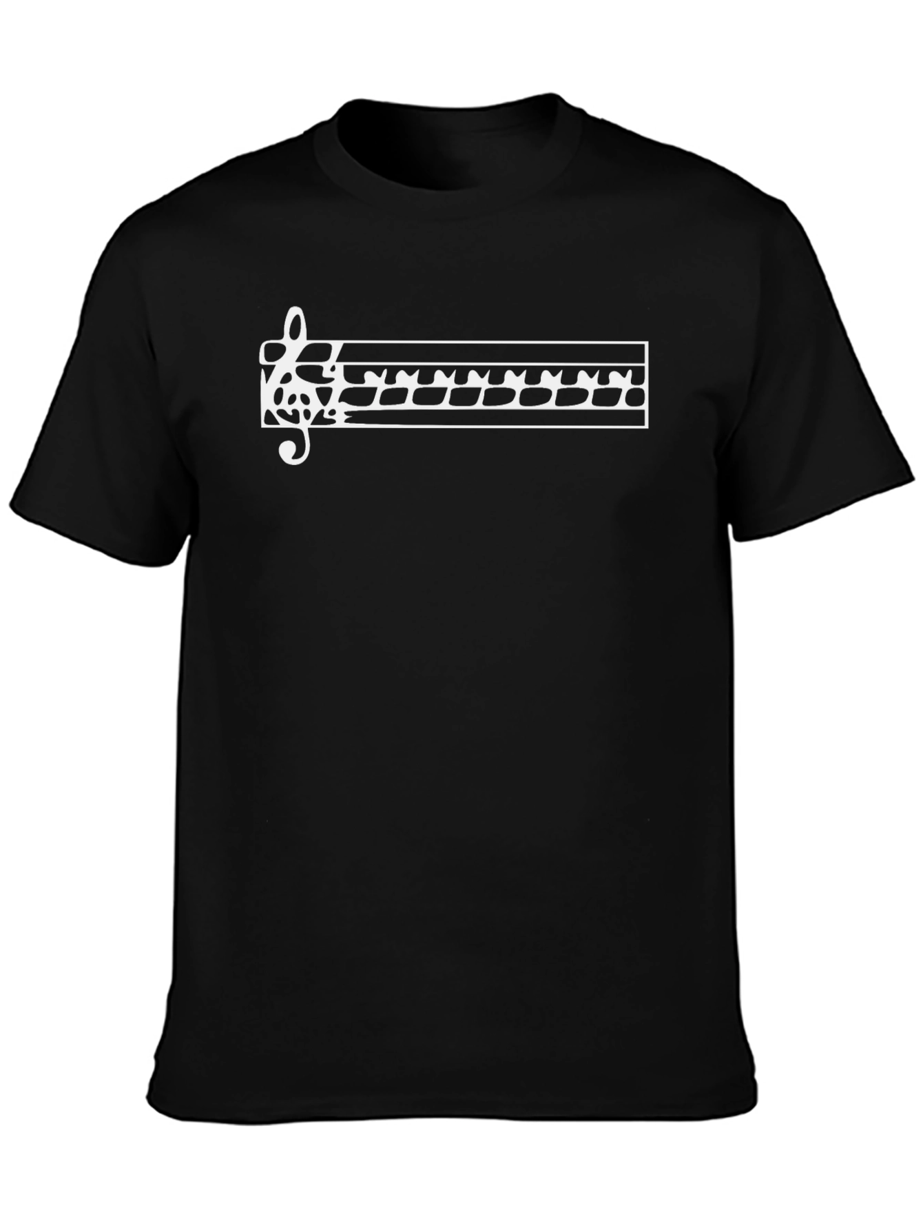 Musical Notes T-Shirt - Black