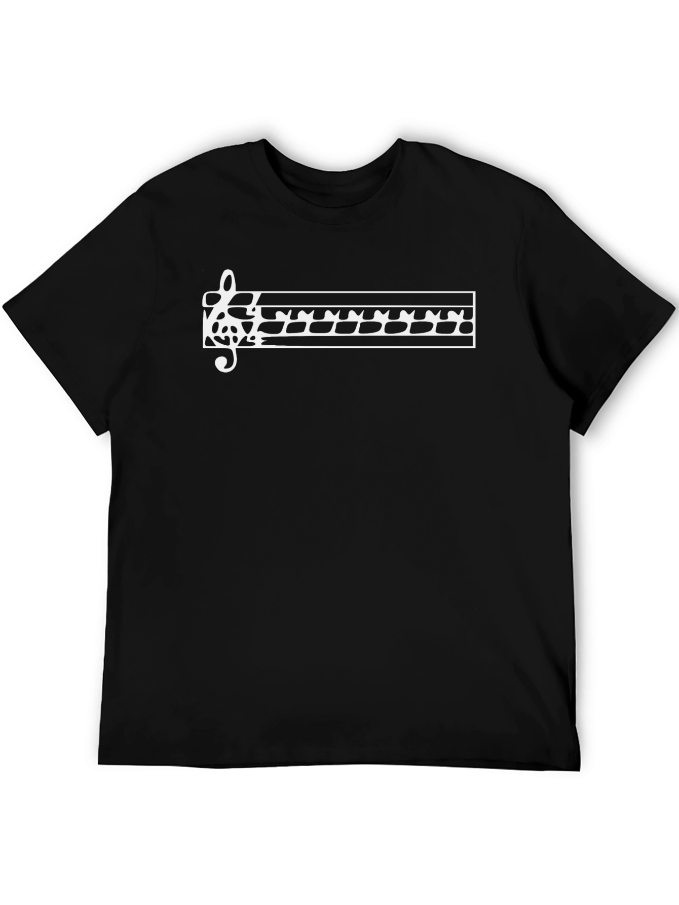 Musical Notes T-Shirt - Black