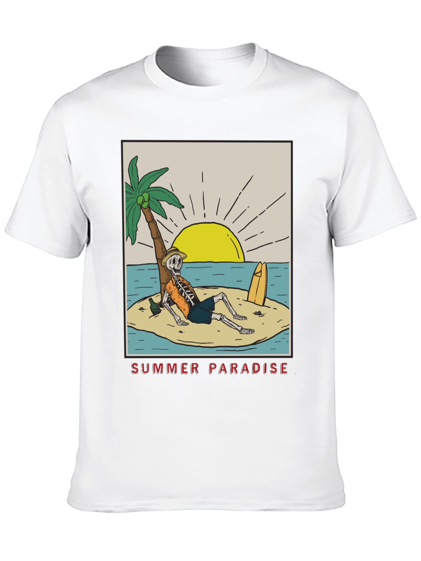 Summer Paradise Skeleton T-Shirt