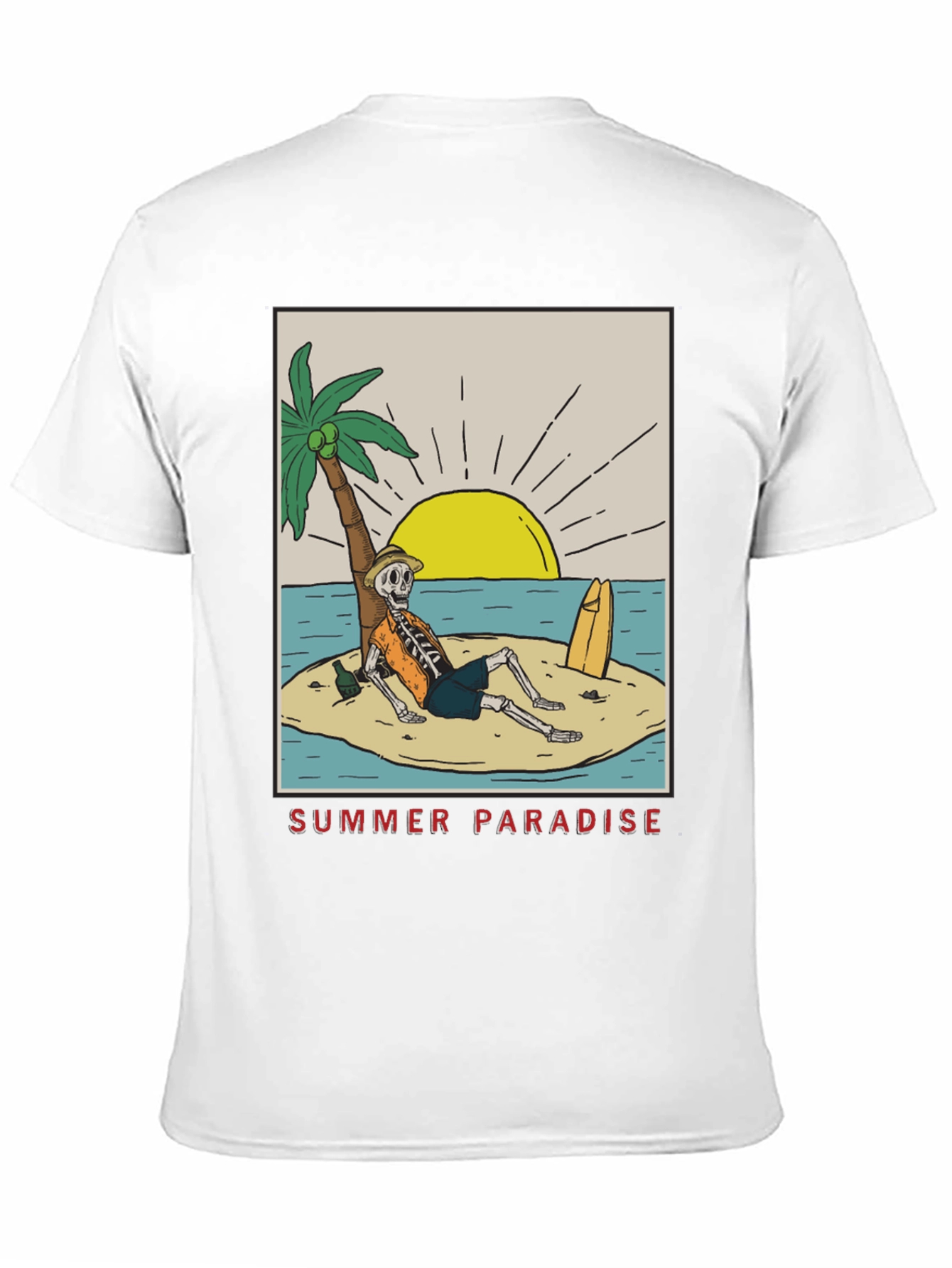 Summer Paradise Skeleton T-Shirt