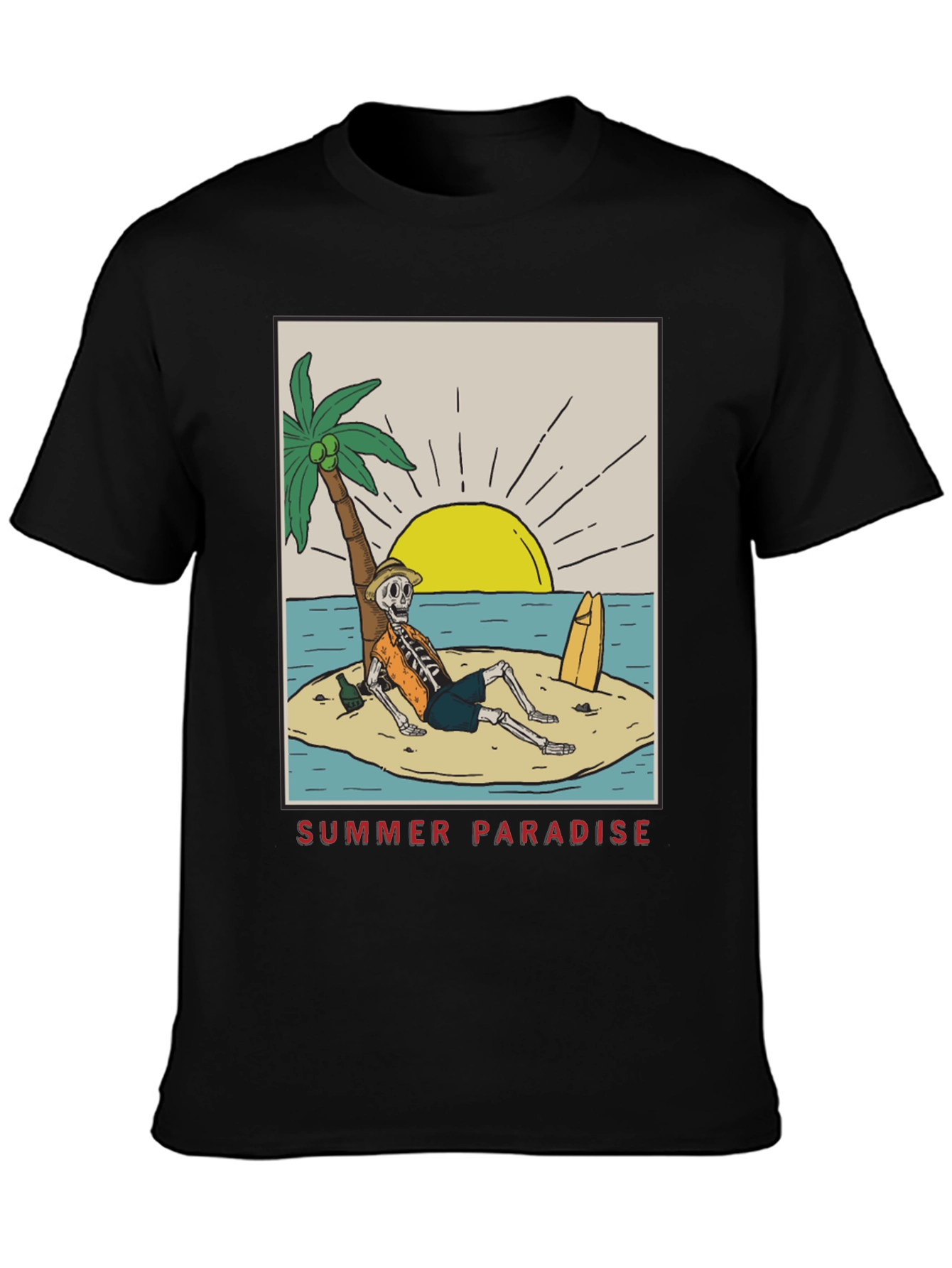 Summer Paradise Skeleton T-Shirt