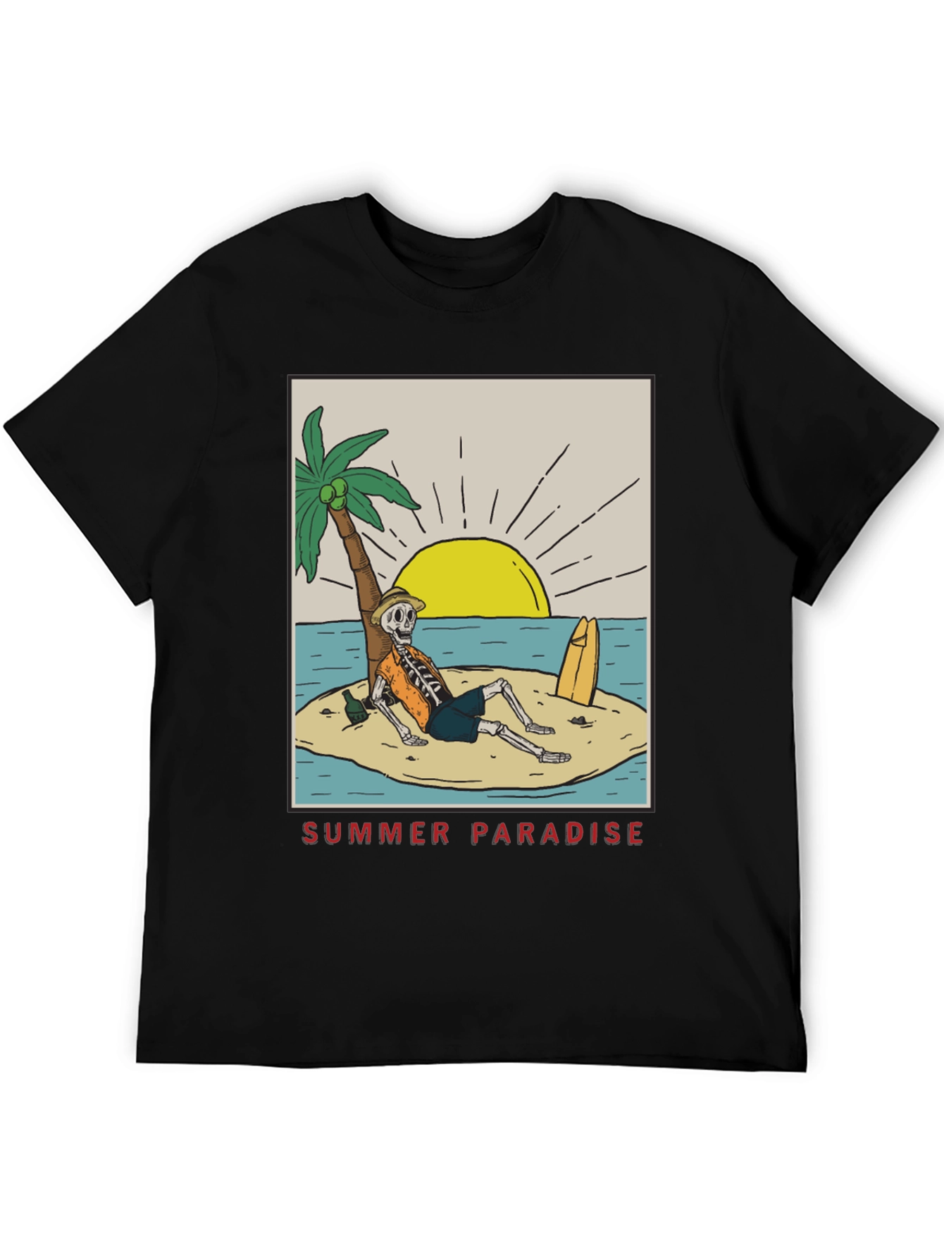 Summer Paradise Skeleton T-Shirt