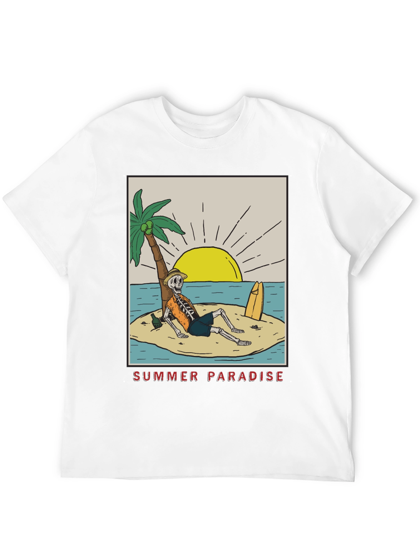 Summer Paradise Skeleton T-Shirt