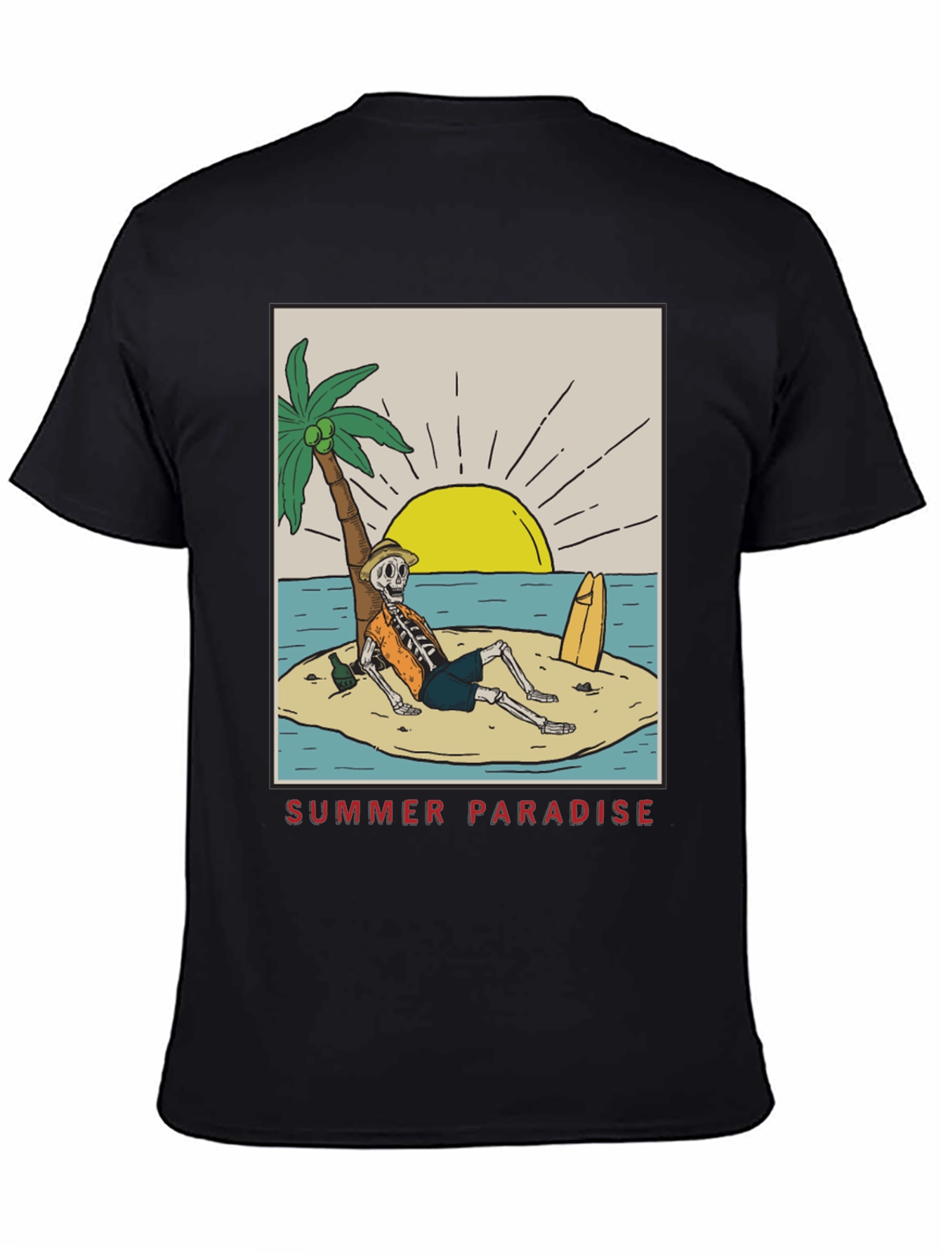 Summer Paradise Skeleton T-Shirt
