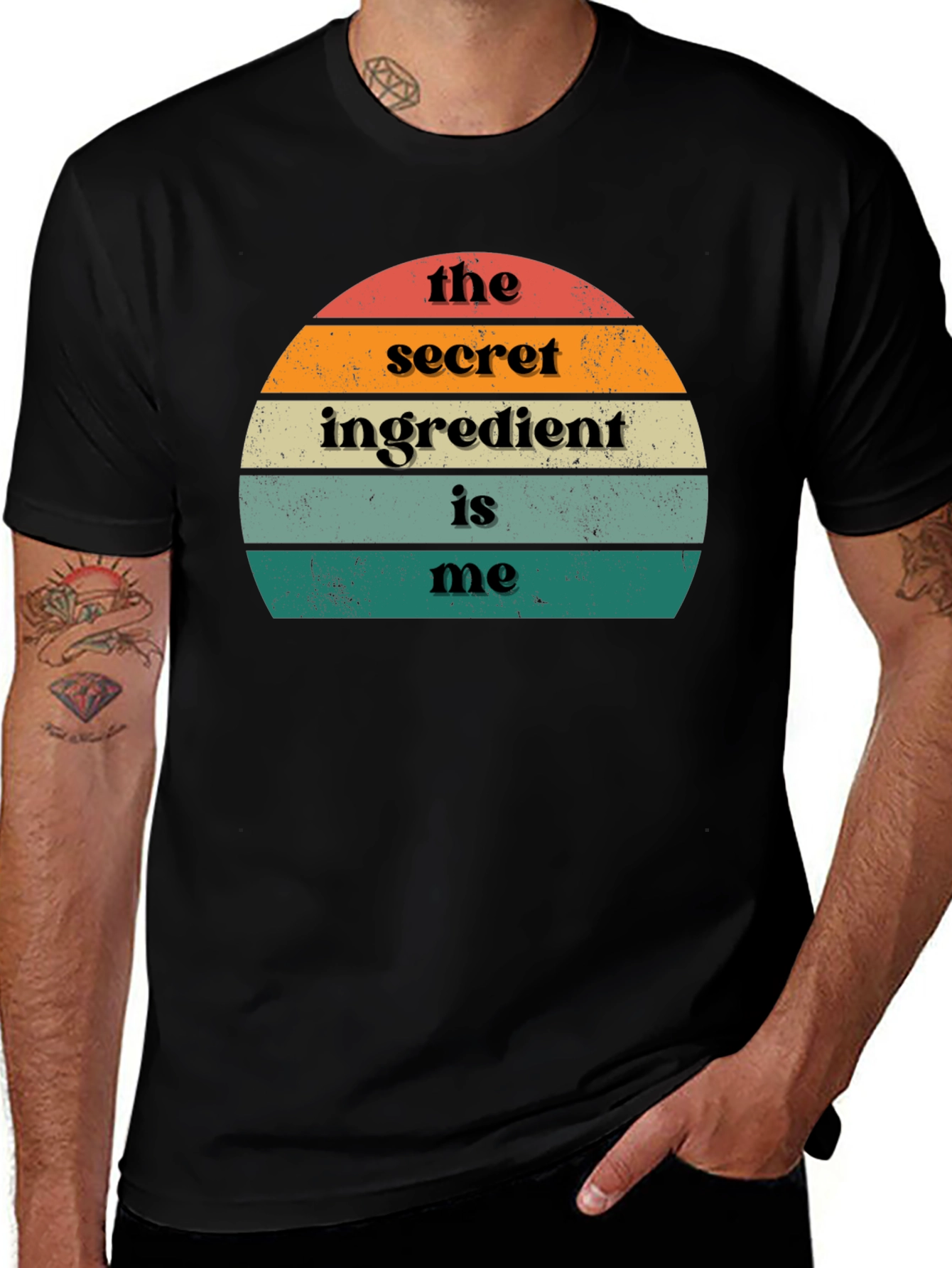 The Secret Ingredient Is Me - Retro Style T-Shirt