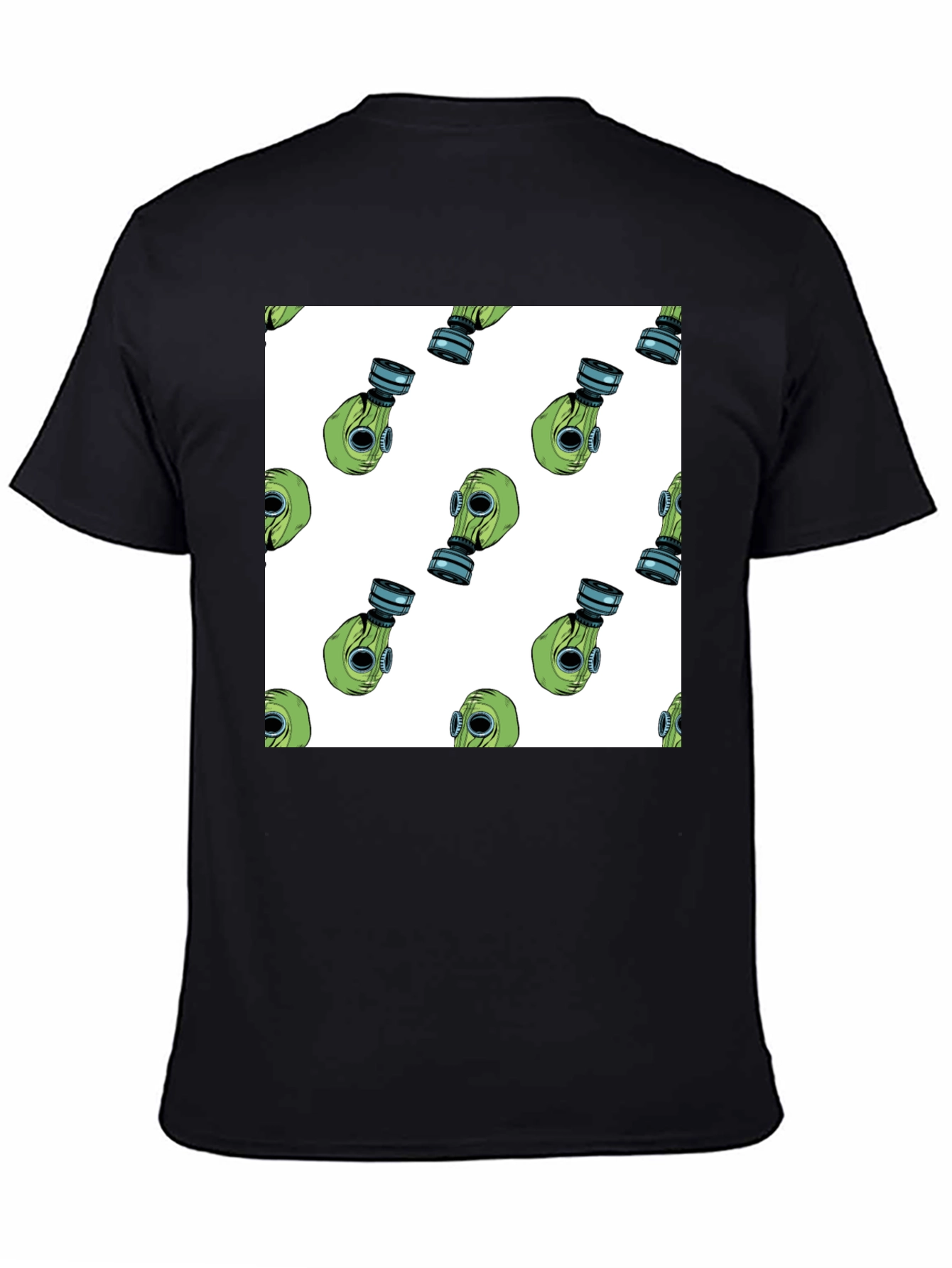 Gas Mask Pattern T-Shirt - Unique Design