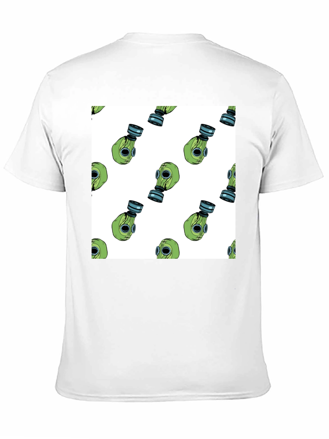 Gas Mask Pattern T-Shirt - Unique Design
