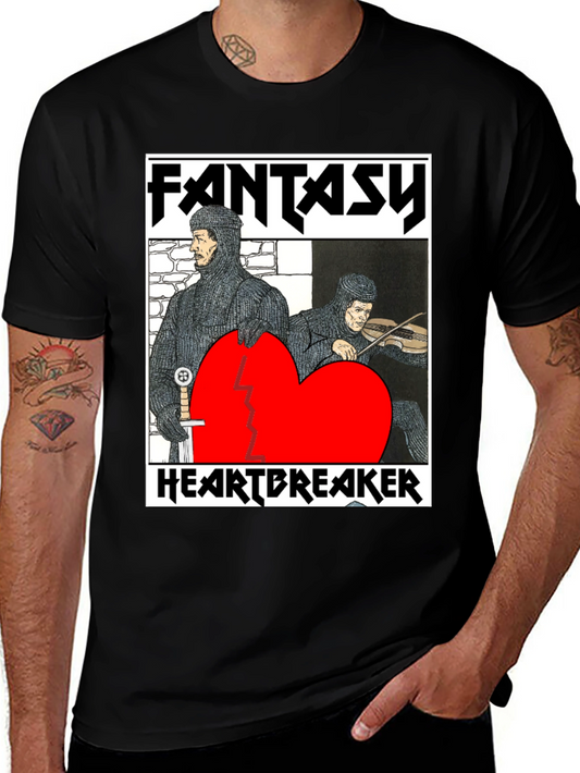 Fantasy Heartbreaker Graphic Tee - Black