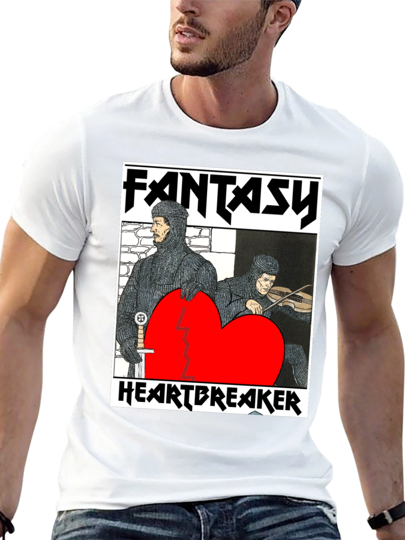 Fantasy Heartbreaker Graphic Tee - Black