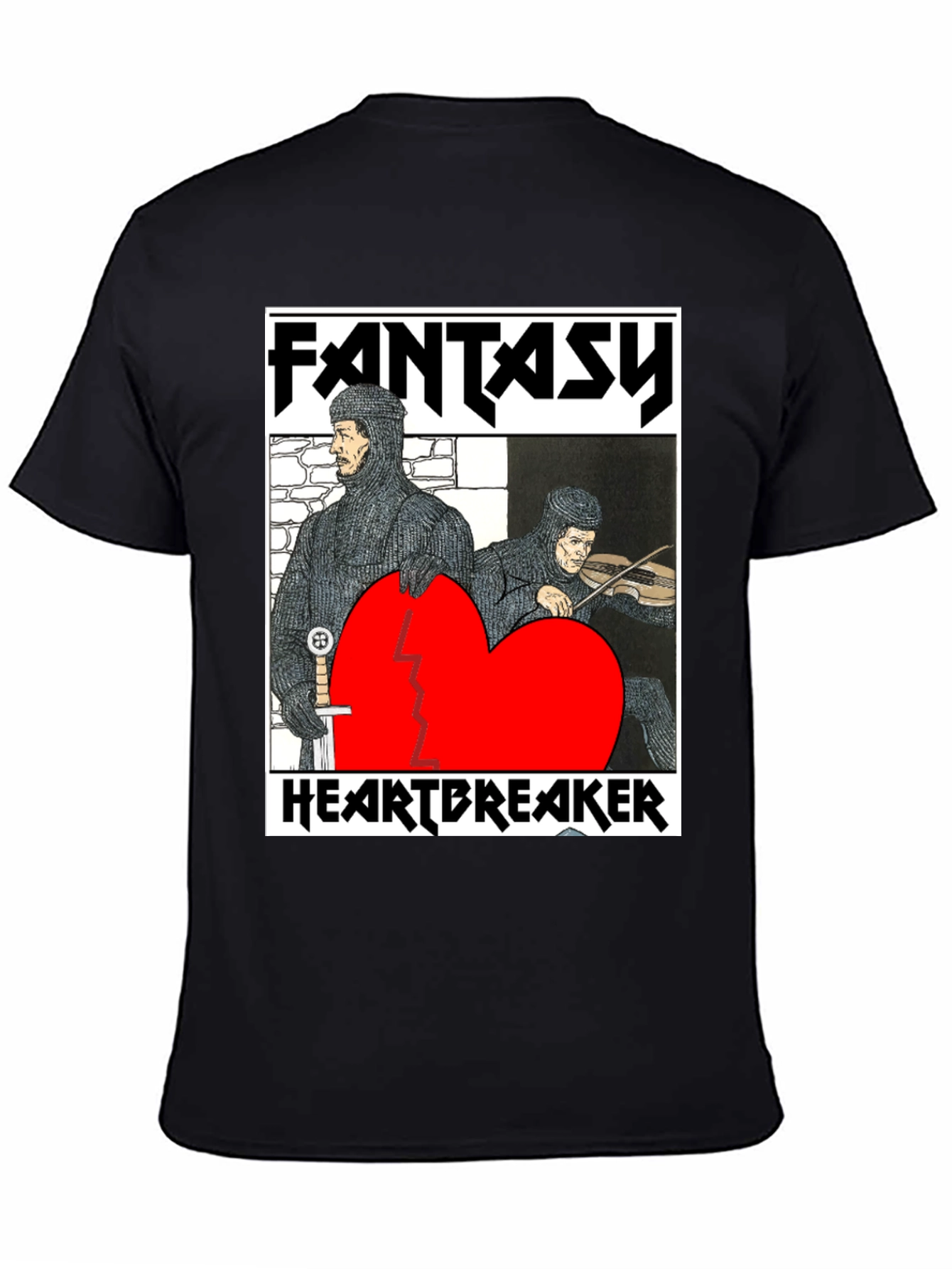 Fantasy Heartbreaker Graphic Tee - Black