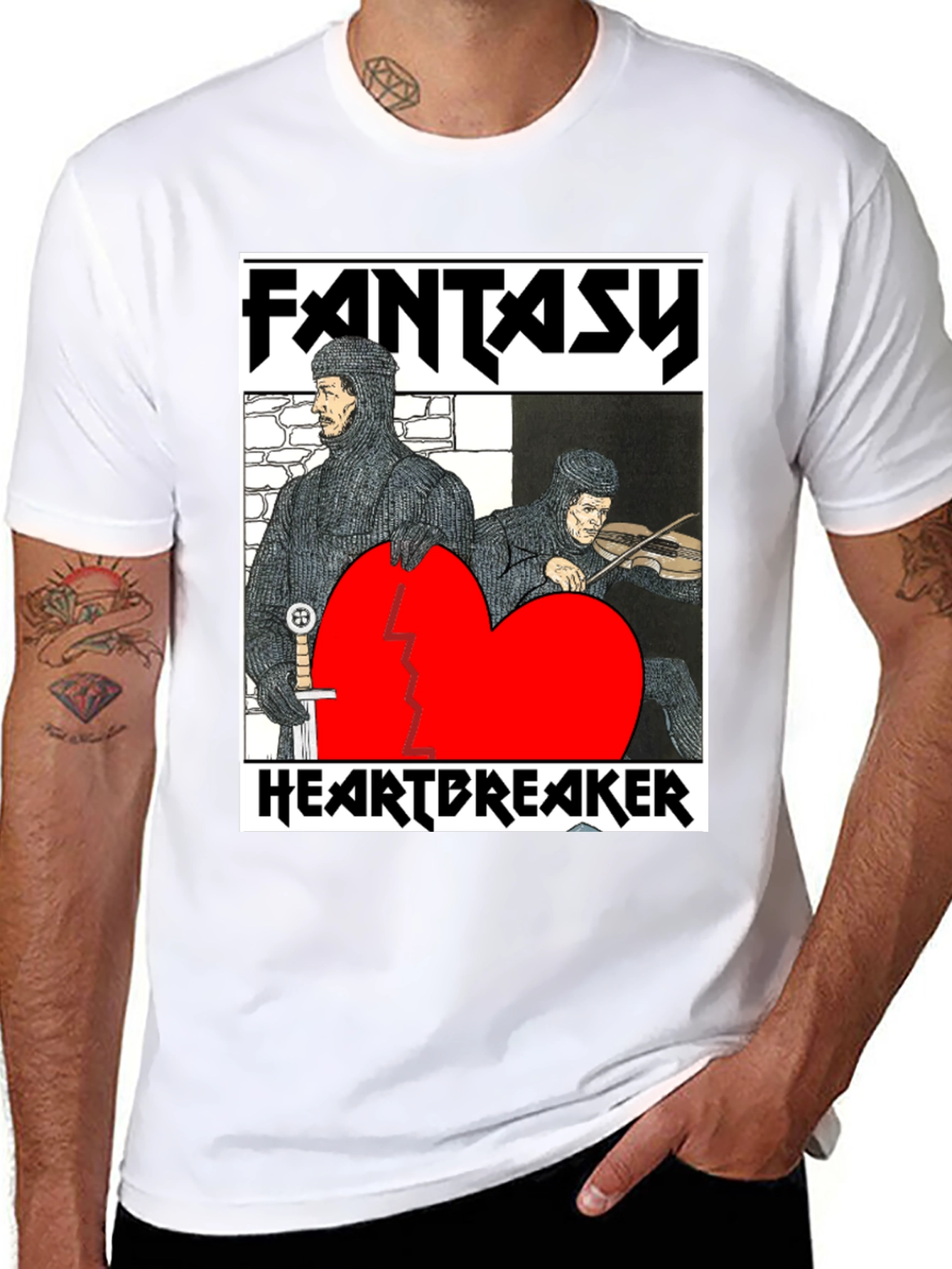 Fantasy Heartbreaker Graphic Tee - Black