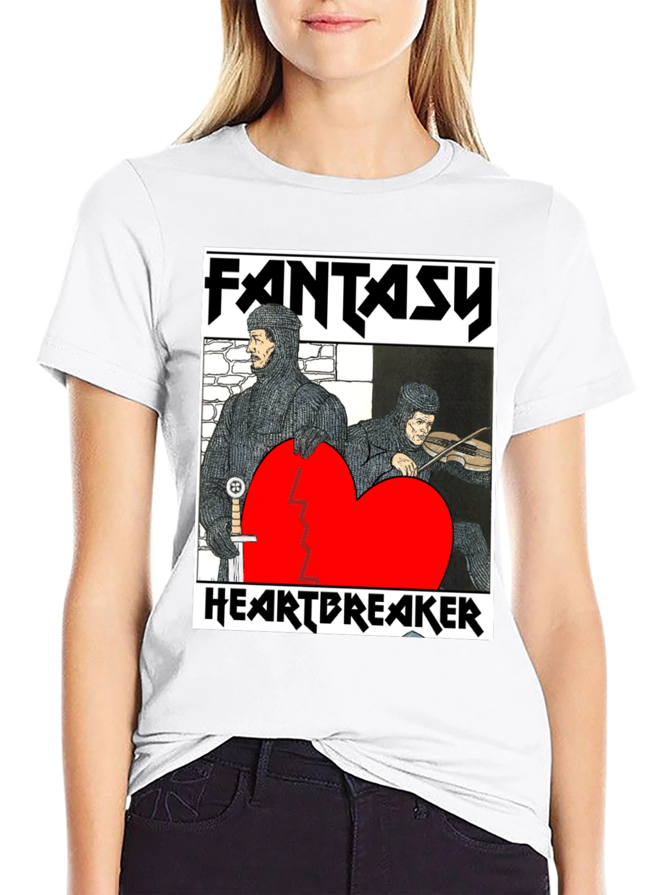 Fantasy Heartbreaker Graphic Tee - Black