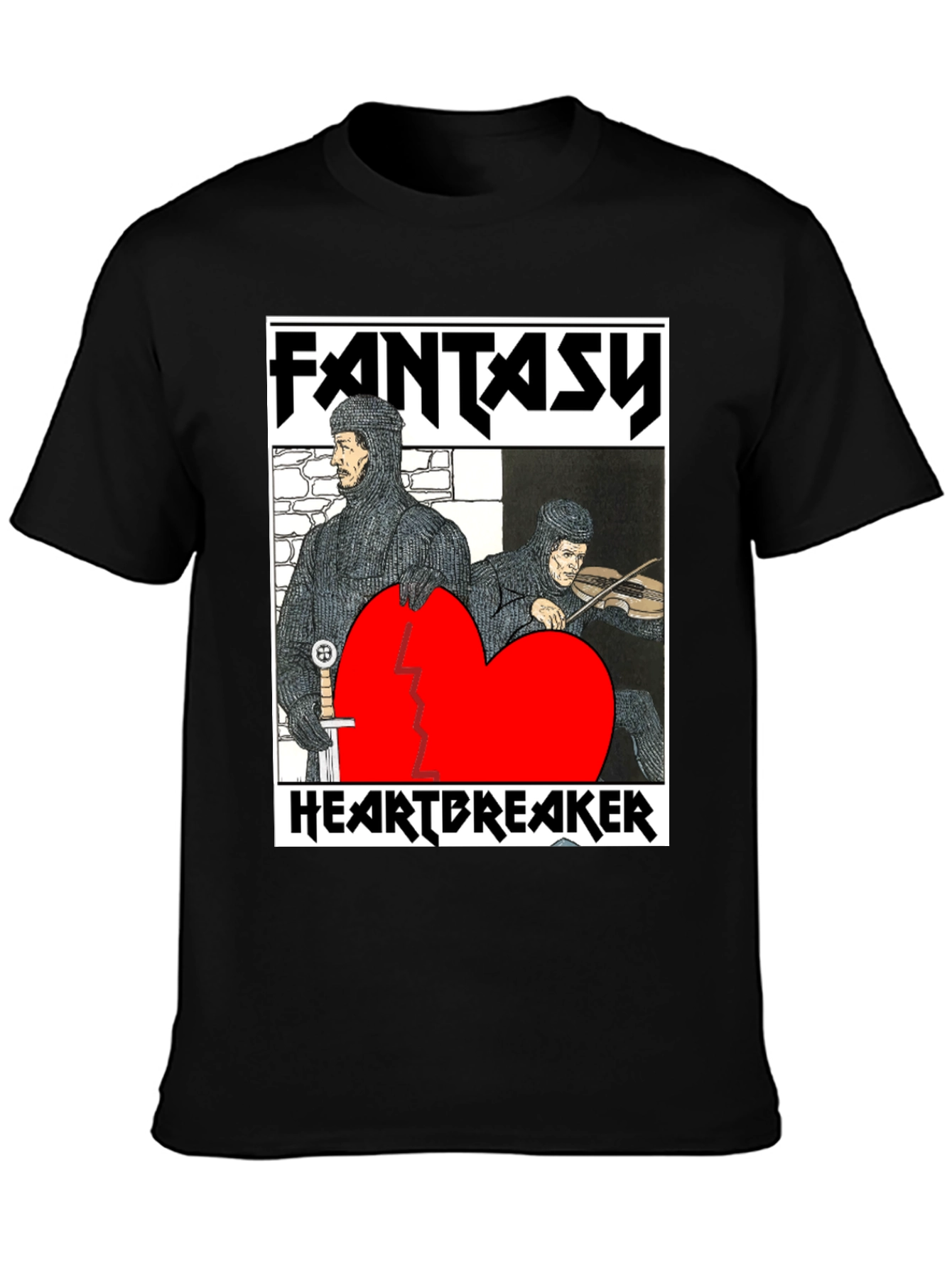 Fantasy Heartbreaker Graphic Tee - Black