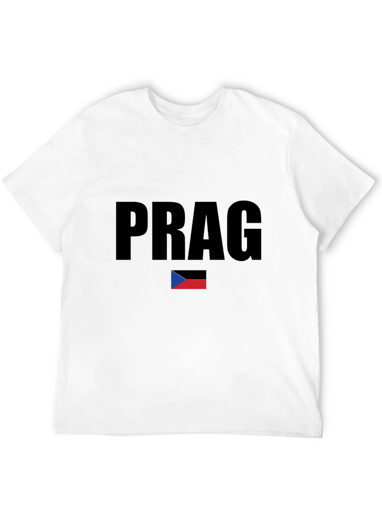 Prag T-Shirt with Czech Flag - Stylish Souvenir