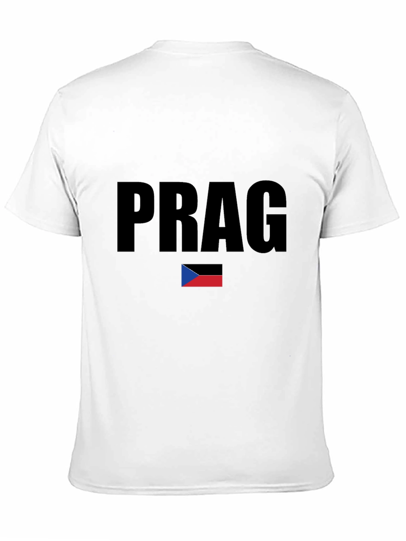 Prag T-Shirt with Czech Flag - Stylish Souvenir