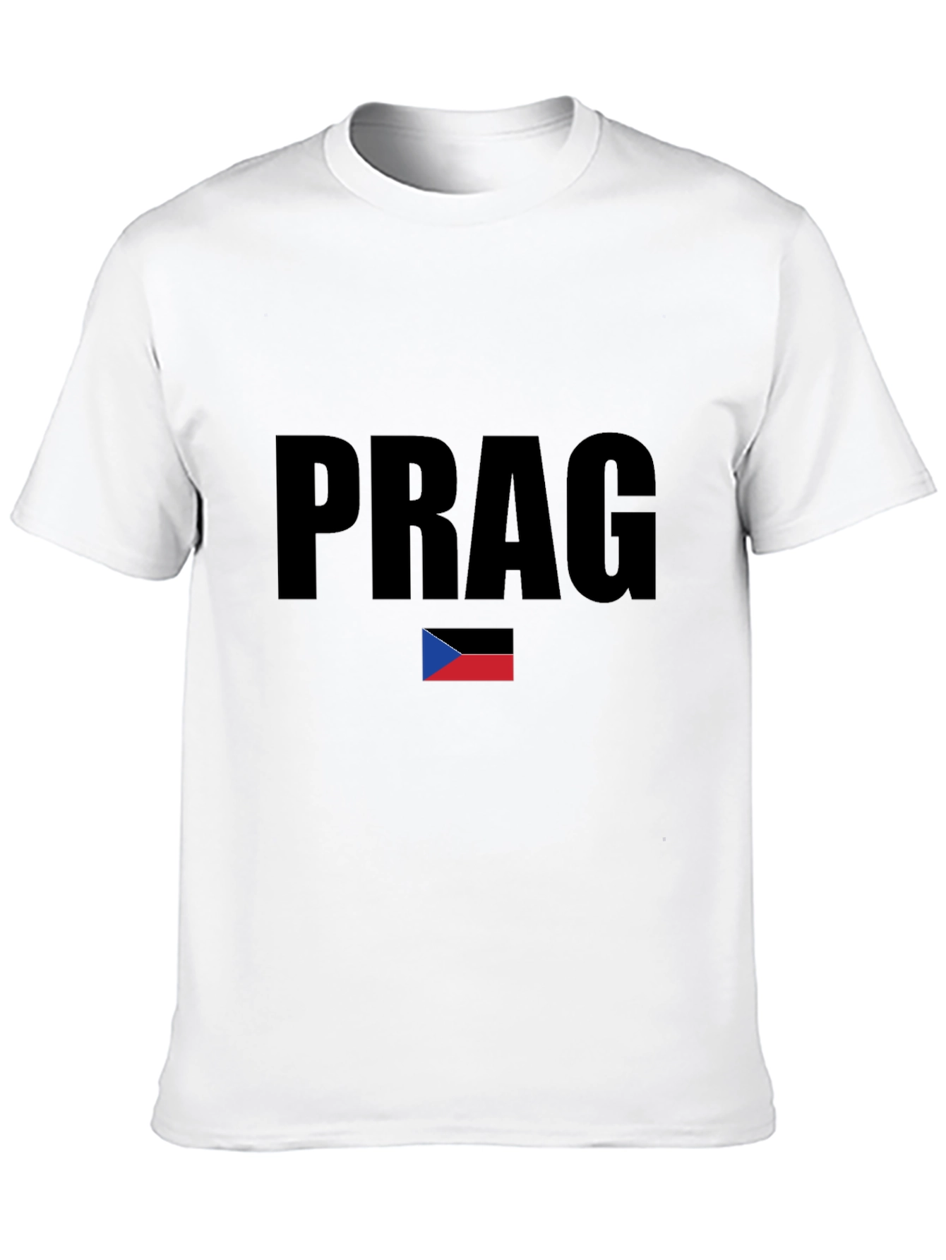 Prag T-Shirt with Czech Flag - Stylish Souvenir