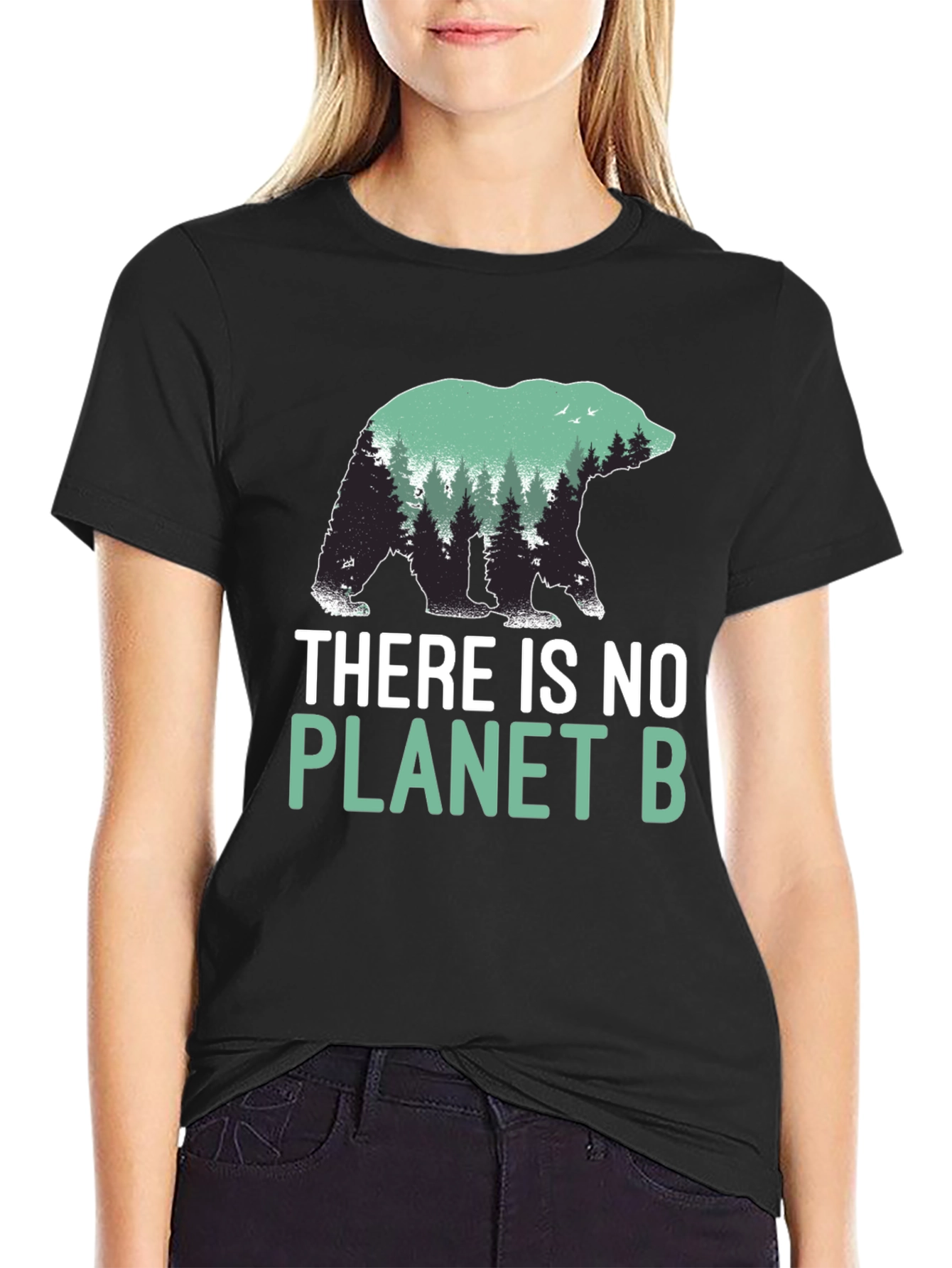 Planet B Bear Graphic T-Shirt - Eco-Friendly Design