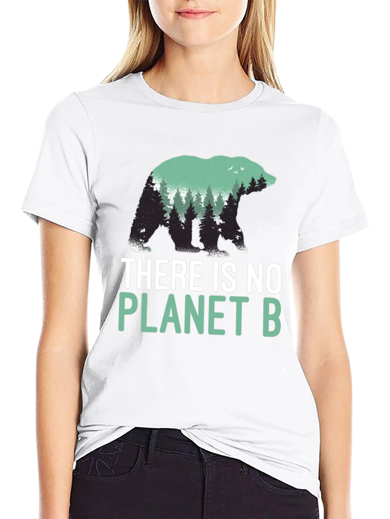 Planet B Bear Graphic T-Shirt - Eco-Friendly Design