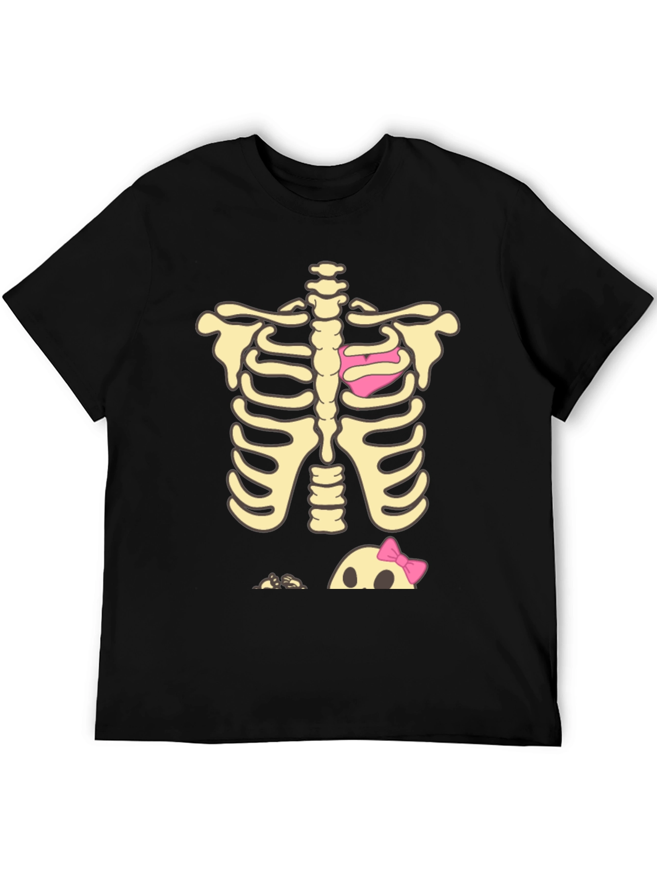 Halloween Skeleton Heart & Baby Peek-A-Boo T-Shirt