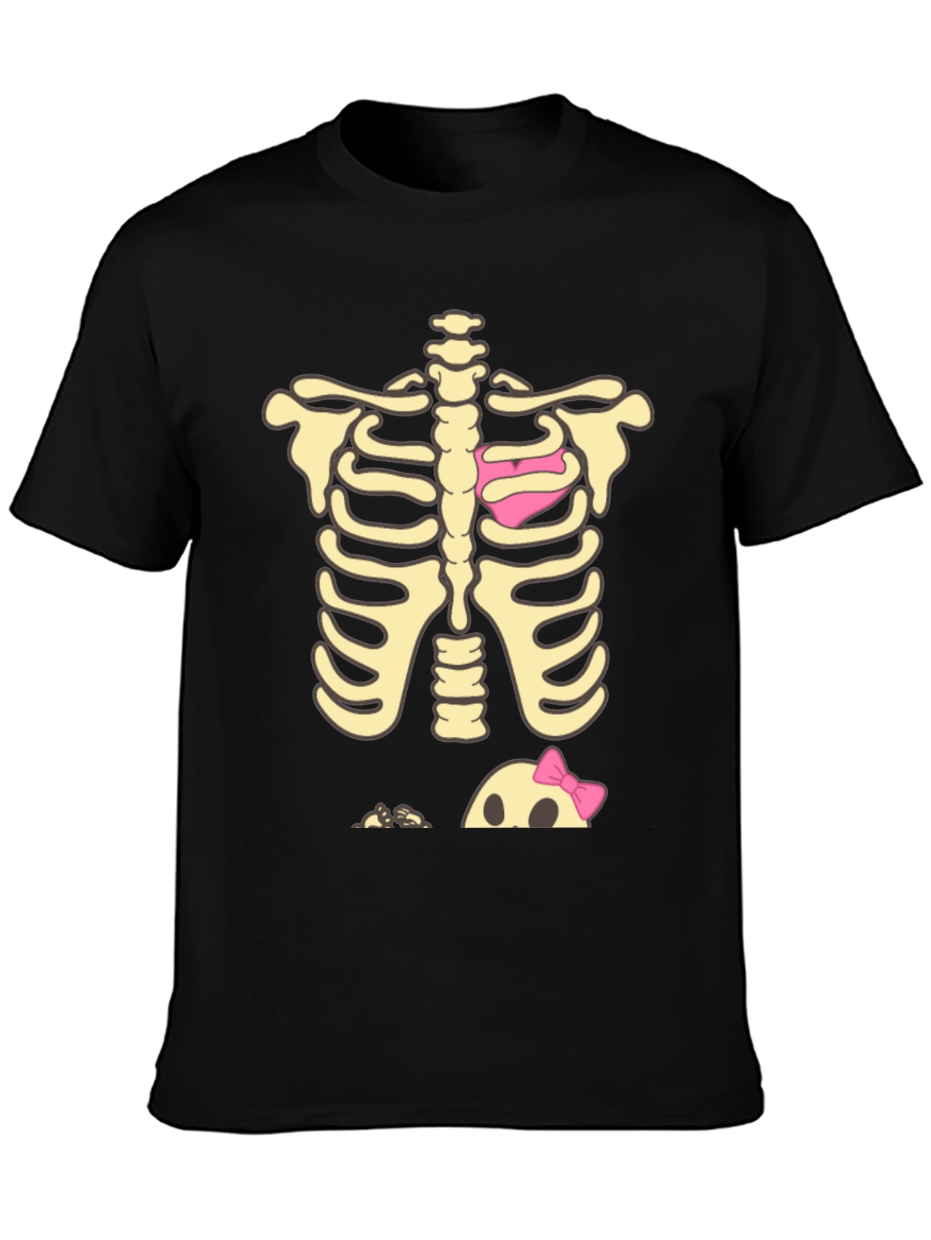 Halloween Skeleton Heart & Baby Peek-A-Boo T-Shirt