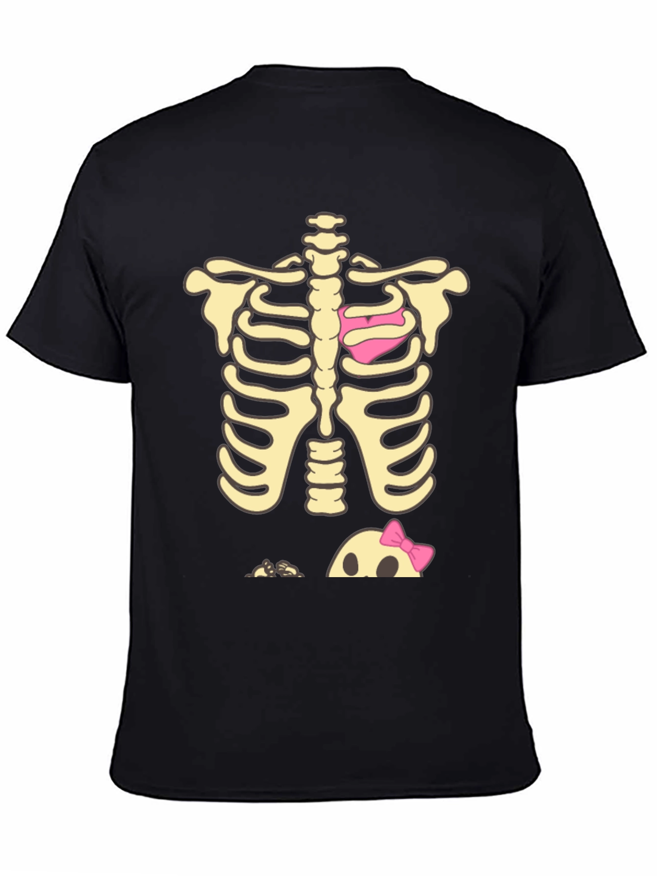 Halloween Skeleton Heart & Baby Peek-A-Boo T-Shirt