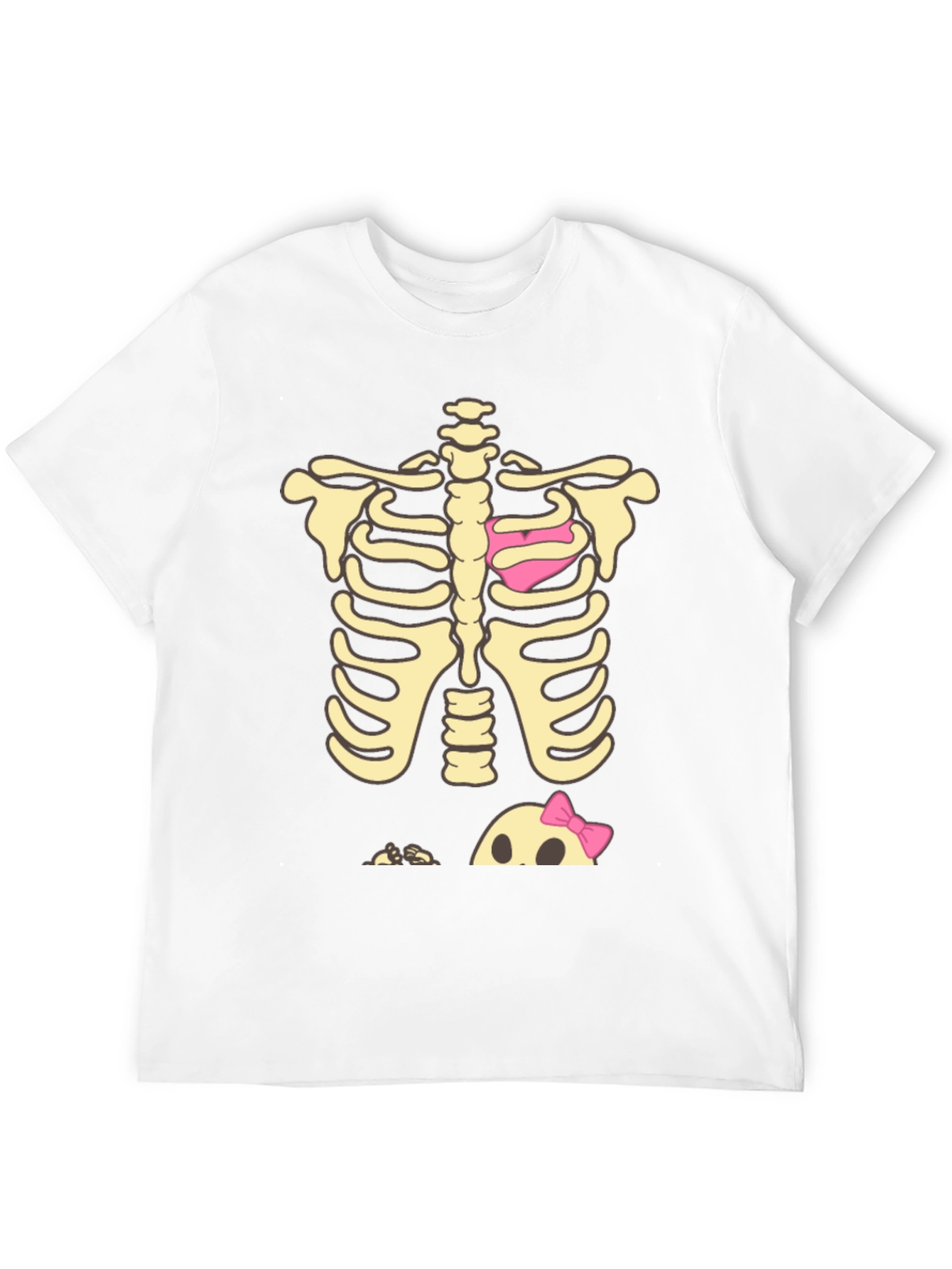Halloween Skeleton Heart & Baby Peek-A-Boo T-Shirt