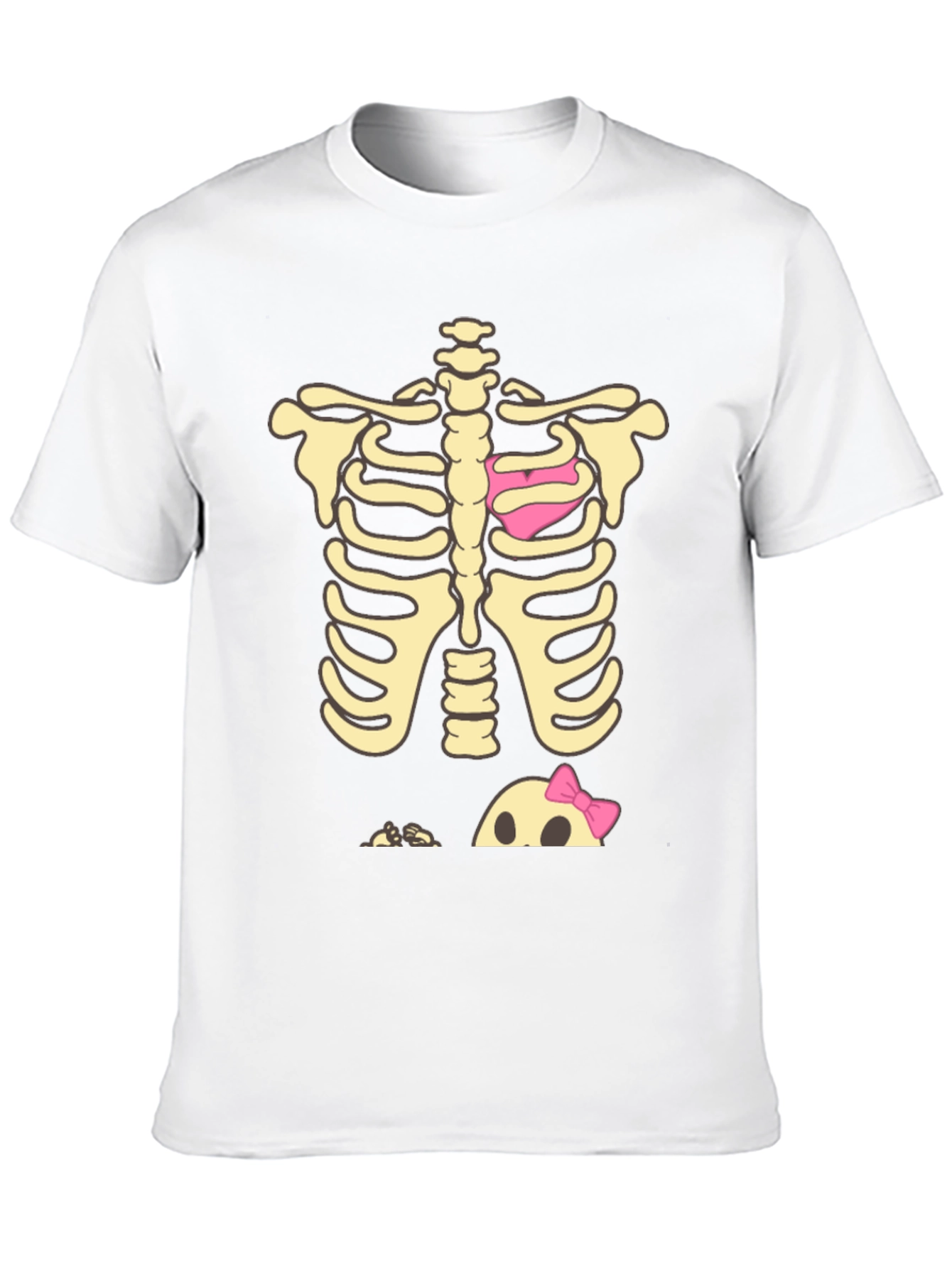 Halloween Skeleton Heart & Baby Peek-A-Boo T-Shirt