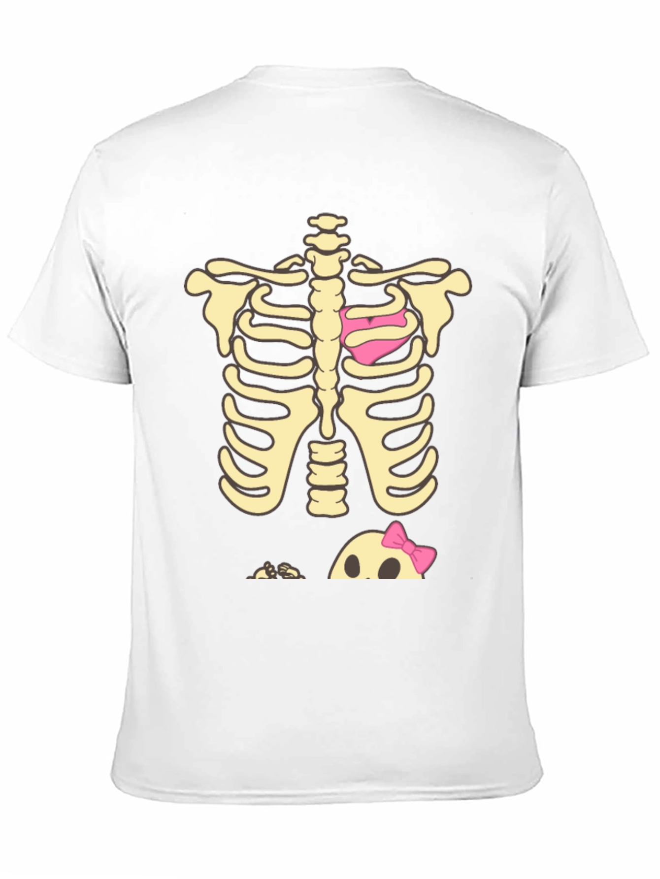 Halloween Skeleton Heart & Baby Peek-A-Boo T-Shirt