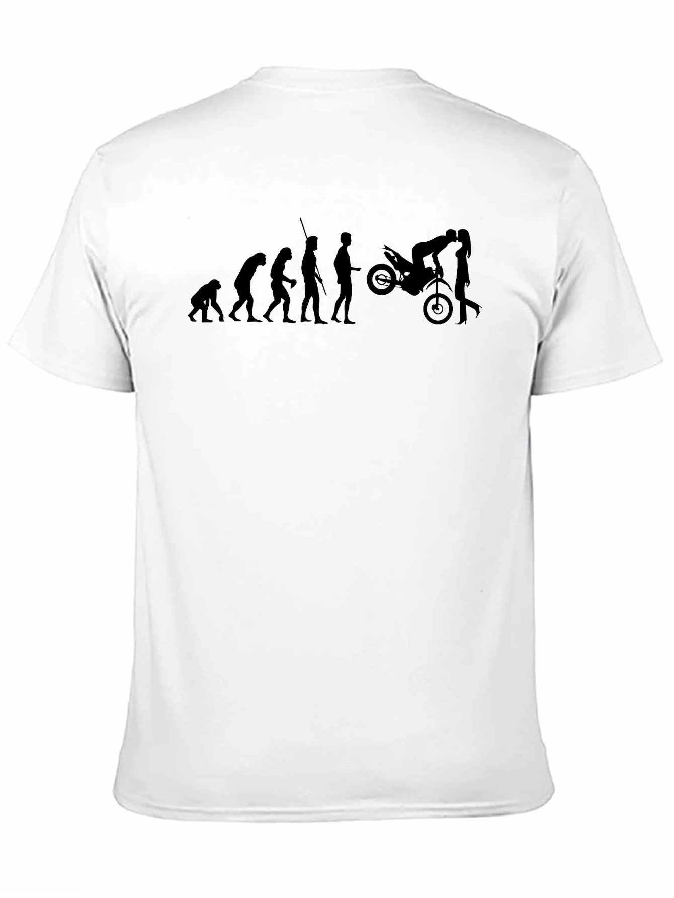 Evolution of Man Motorcycle T-Shirt
