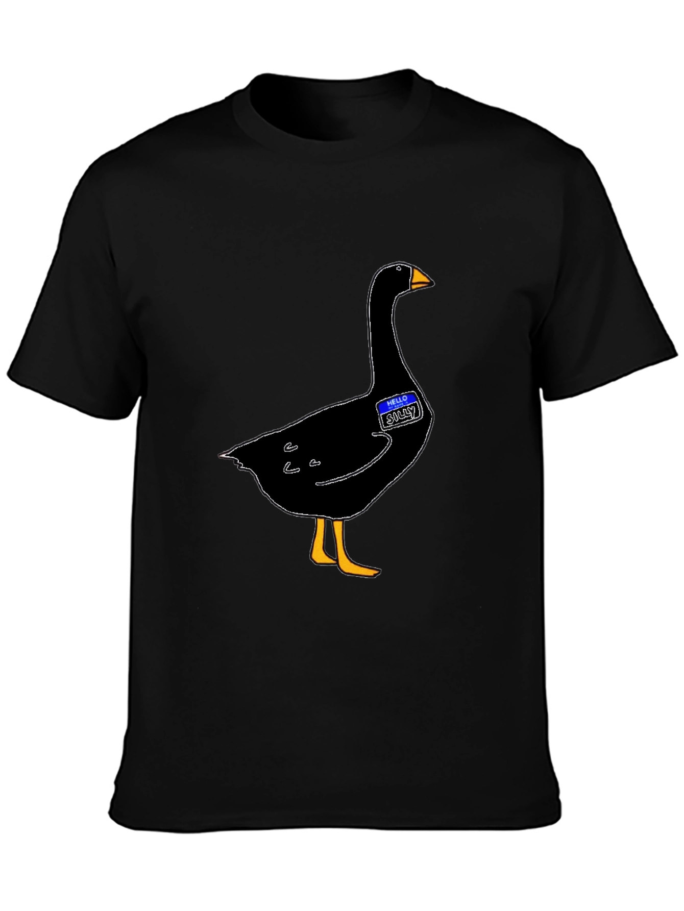 Silly Goose T-Shirt - Funny Black Goose Tee