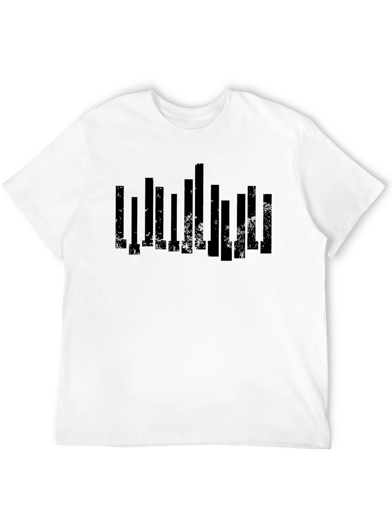 Modern Cityscape Graphic T-Shirt - Black