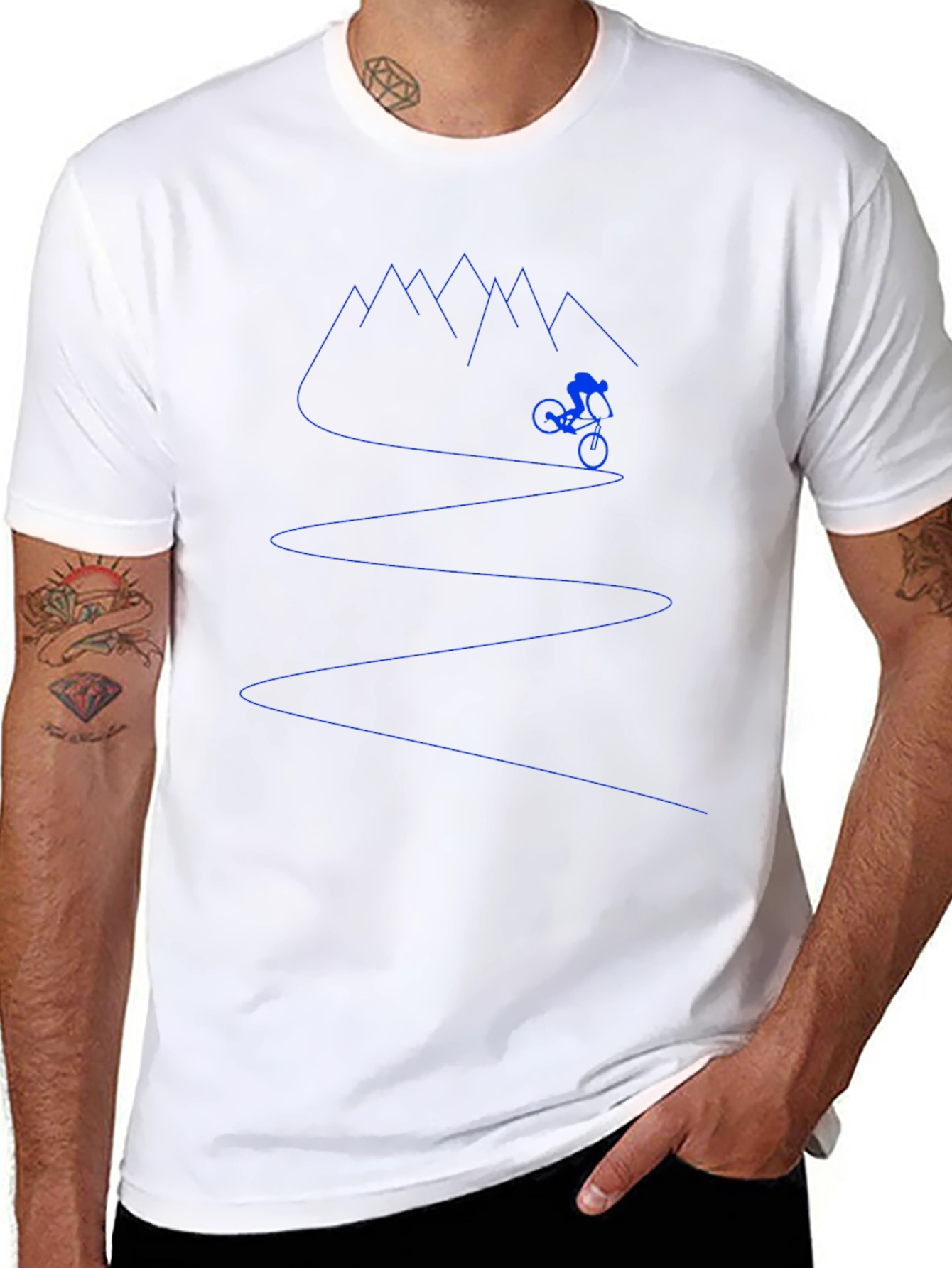 Mountain Biker Graphic Tee - Adventure Awaits