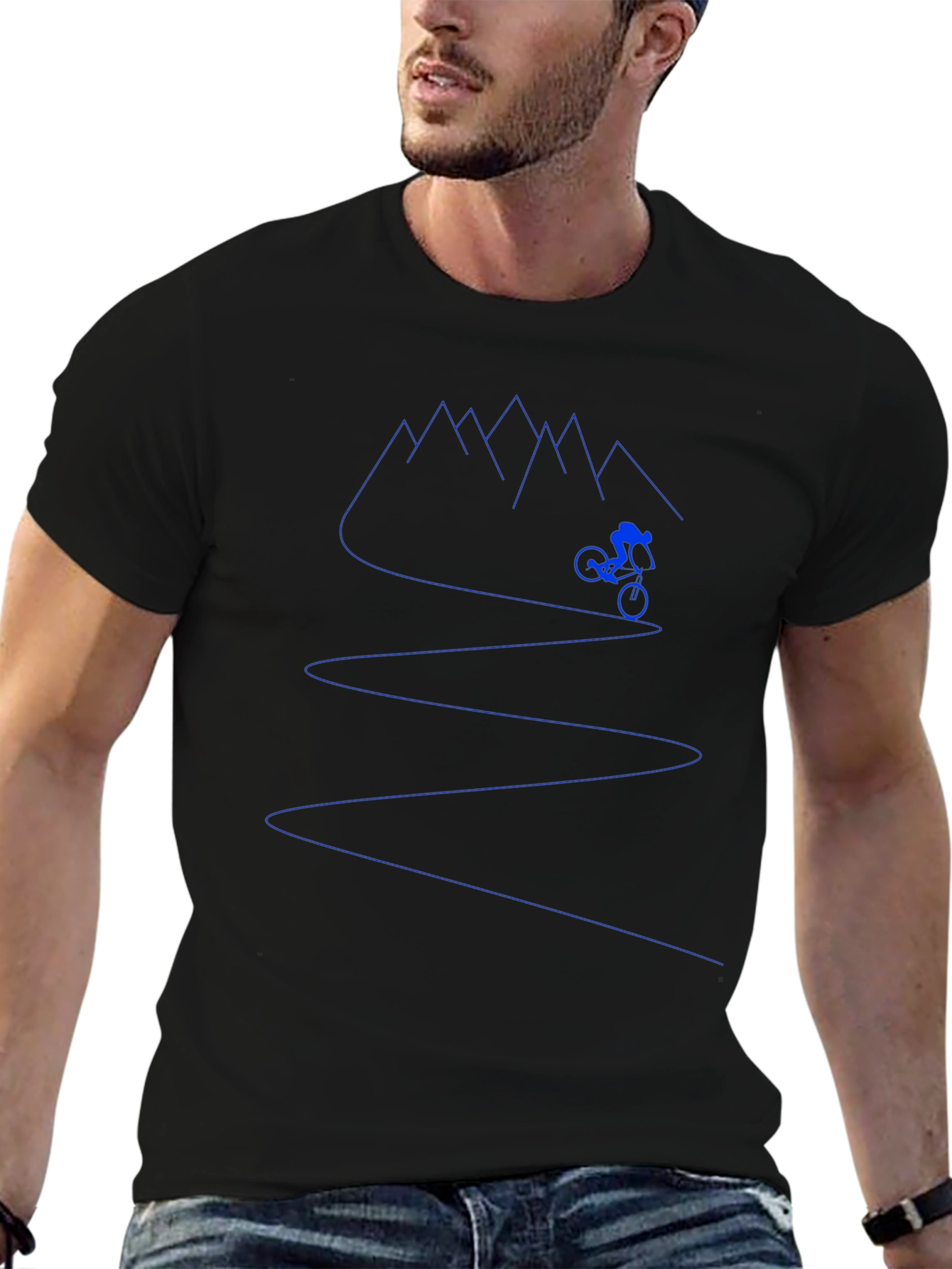 Mountain Biker Graphic Tee - Adventure Awaits