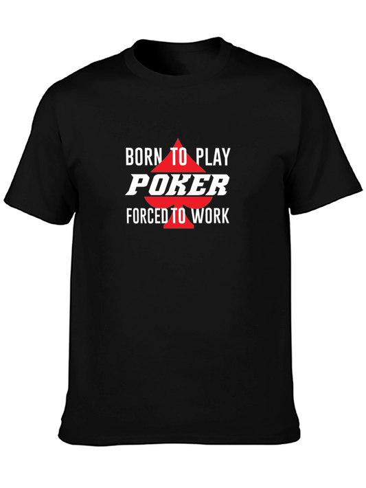 Born to Play Poker Graphic T-Shirt