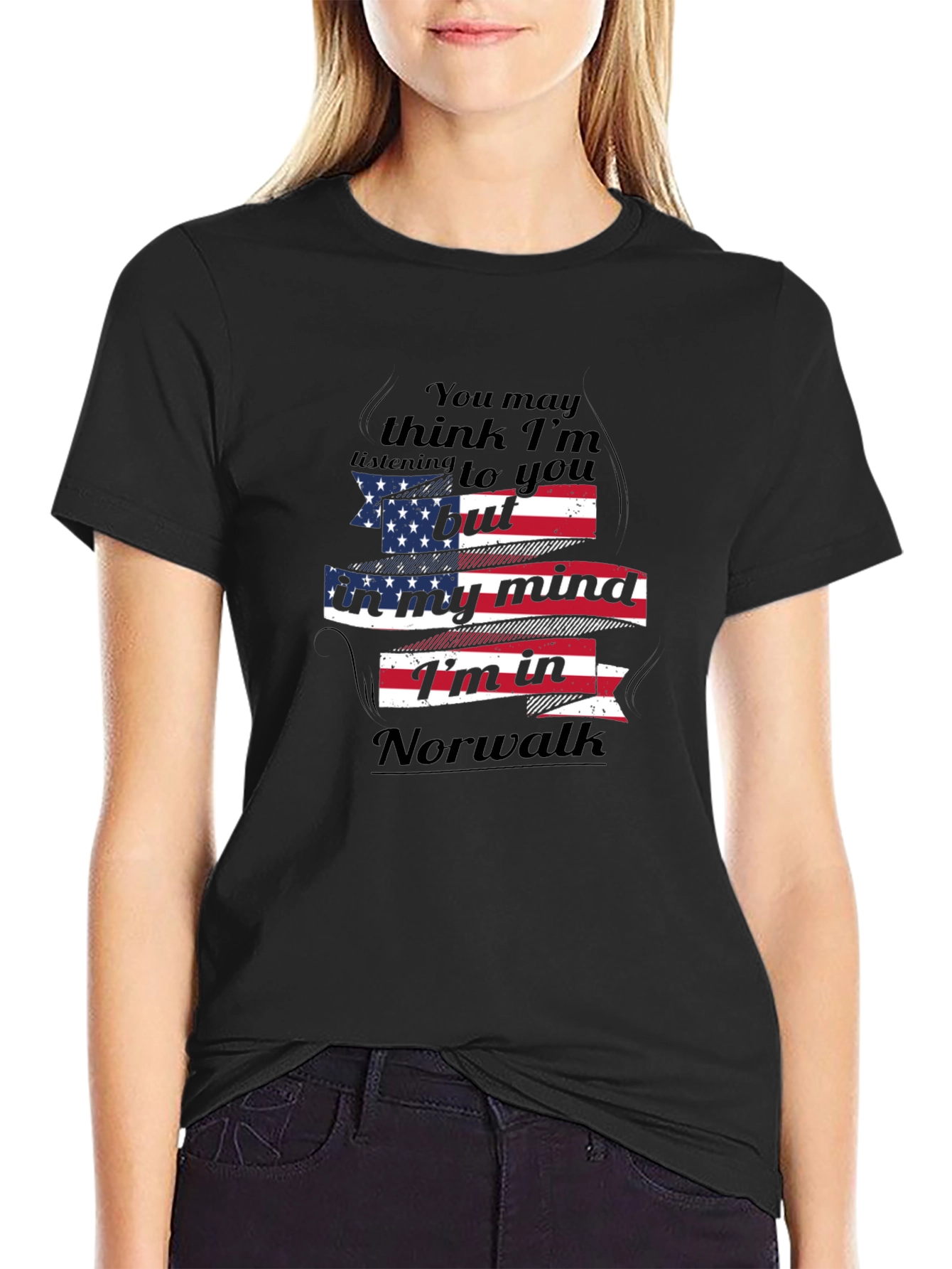 Norwalk Mind USA Flag Tee
