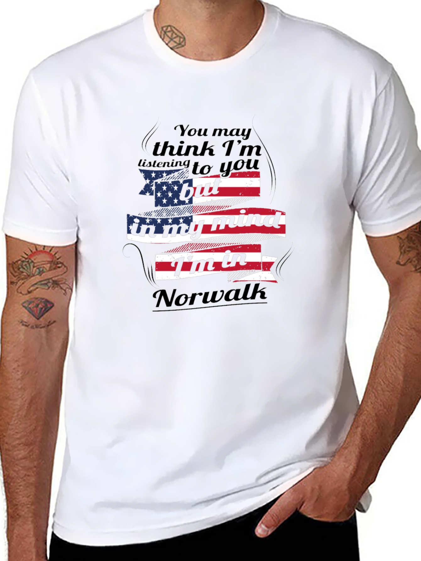 Norwalk Mind USA Flag Tee