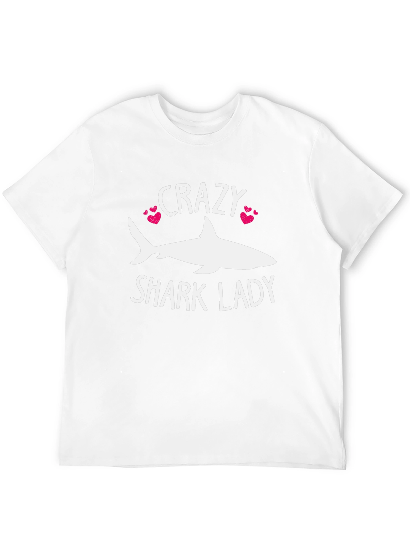 Crazy Shark Lady T-Shirt - Black Cotton Tee