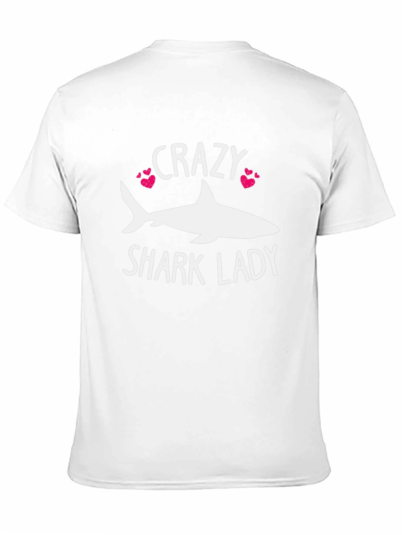 Crazy Shark Lady T-Shirt - Black Cotton Tee