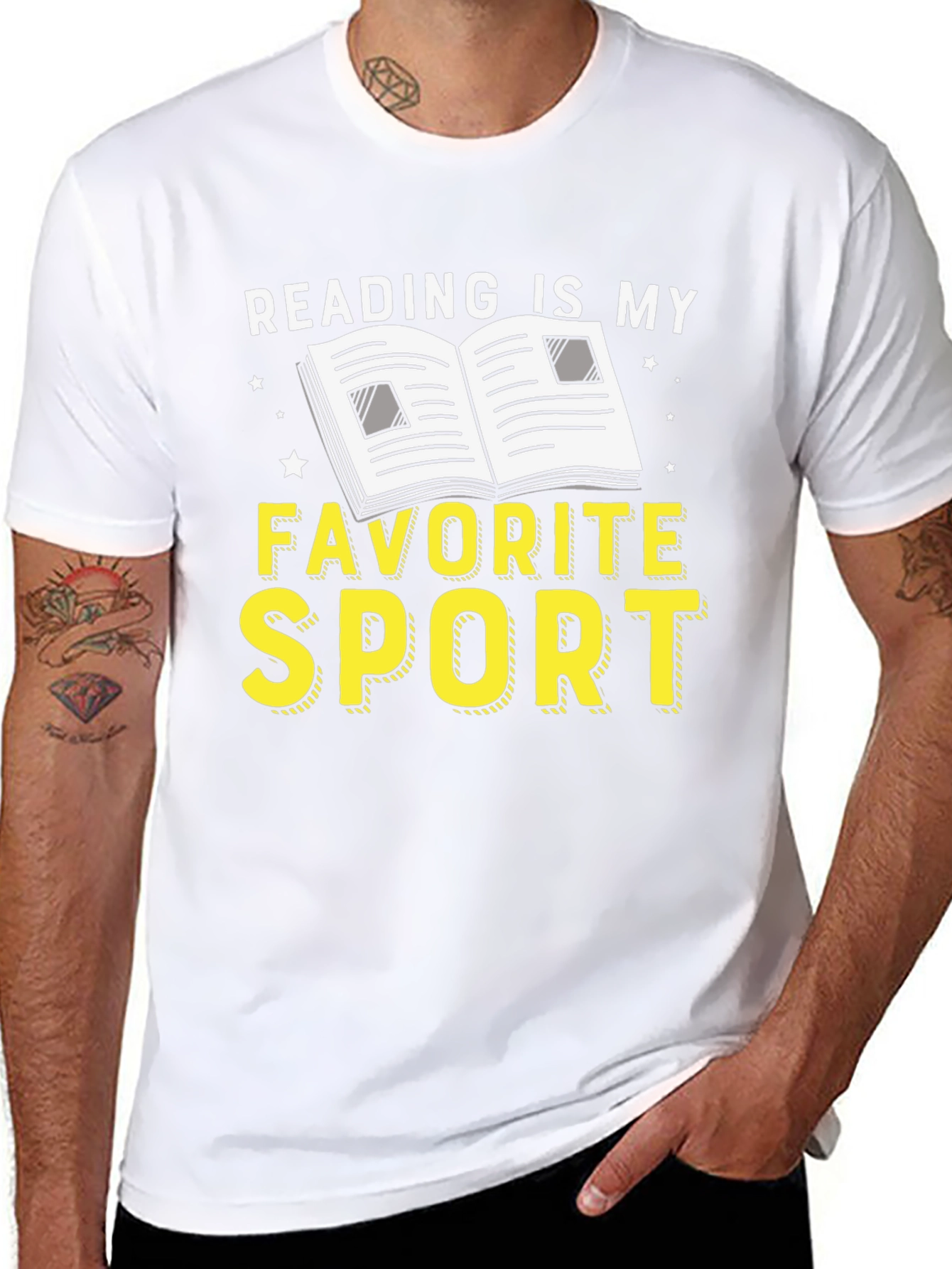 Reading is My Favorite Sport Graphic Tee