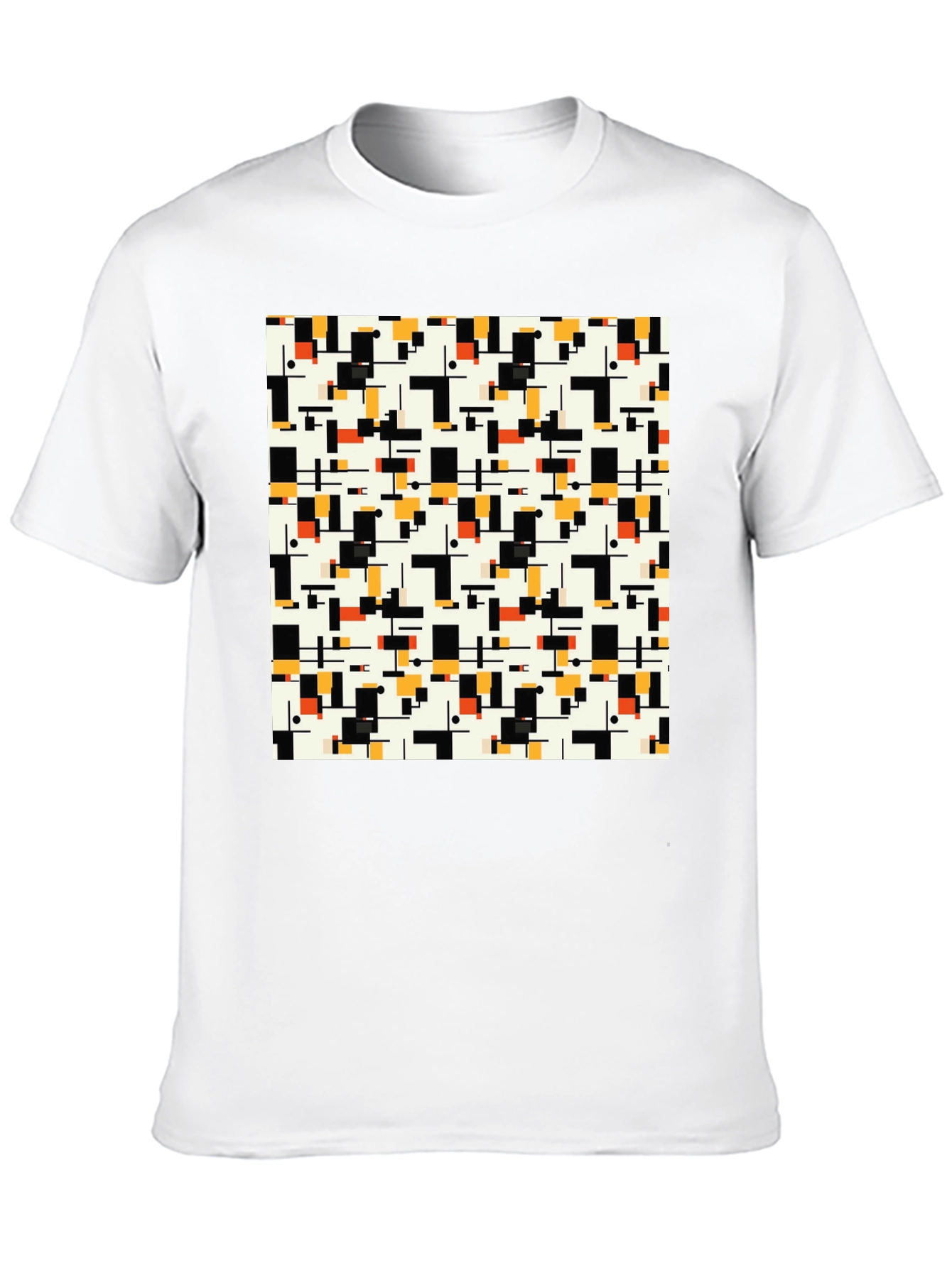 Geometric Pattern T-Shirt - Modern Abstract Design