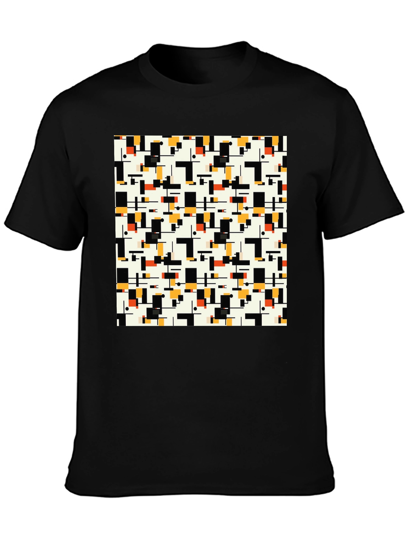 Geometric Pattern T-Shirt - Modern Abstract Design