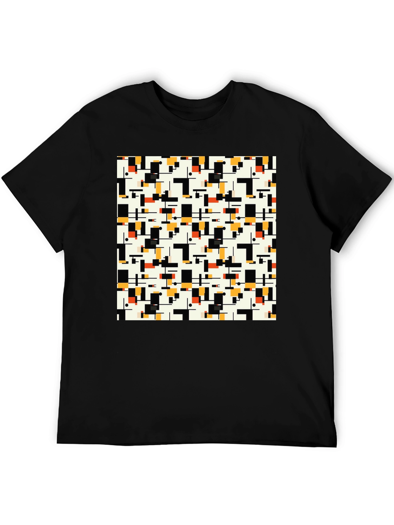 Geometric Pattern T-Shirt - Modern Abstract Design