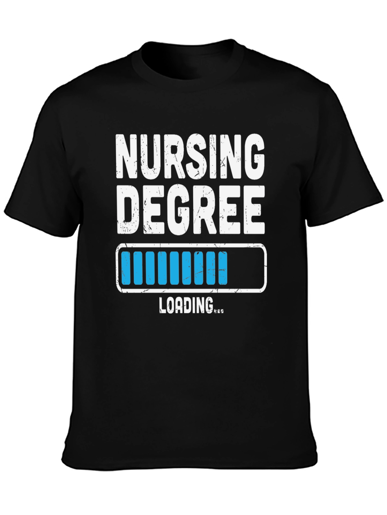 Nursing Degree Loading T-Shirt - Black
